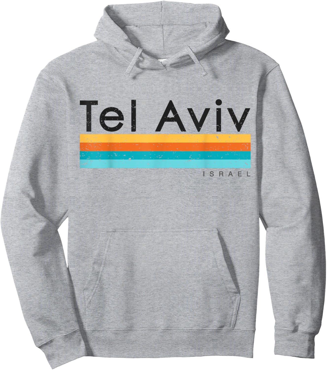 Vintage Retro Tel Aviv Israel Design Hoodie - Hoodie | Ash