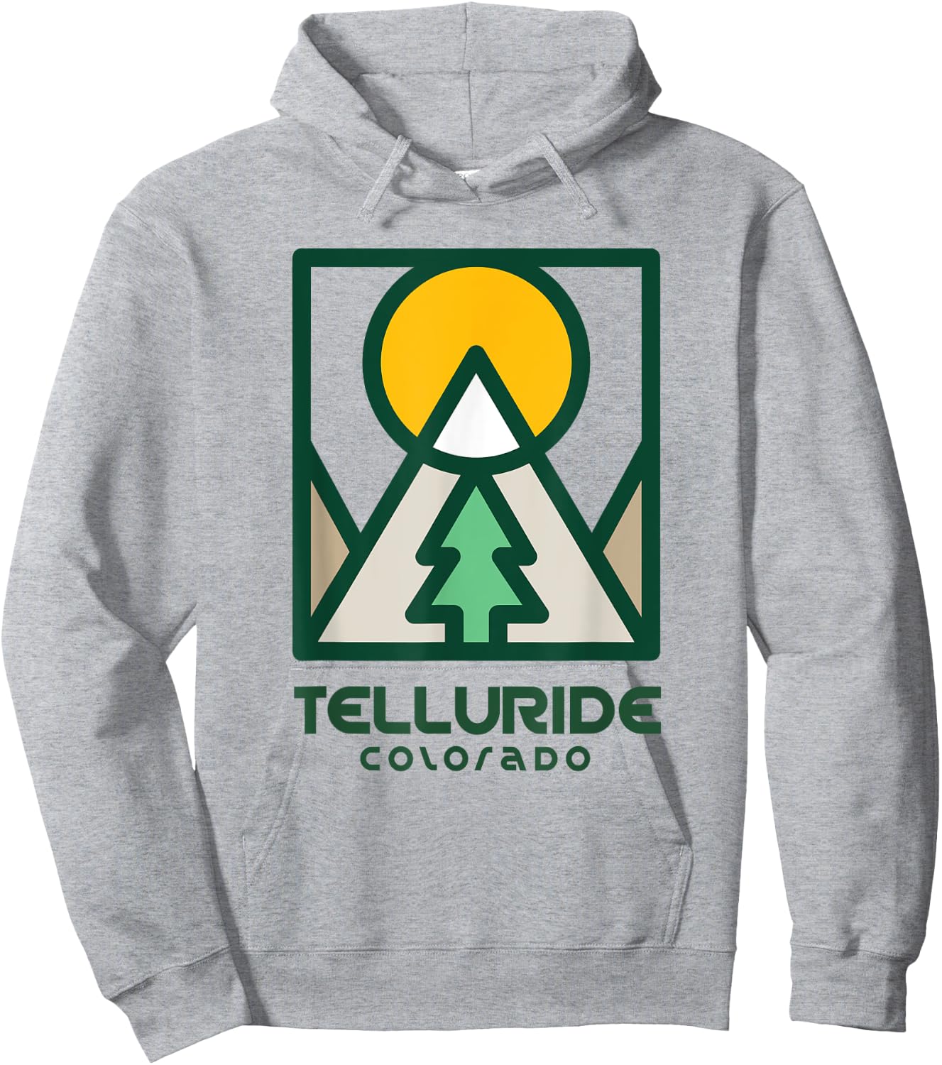 Telluride Colorado - Telluride Mountains Hoodie - Hoodie | Ash
