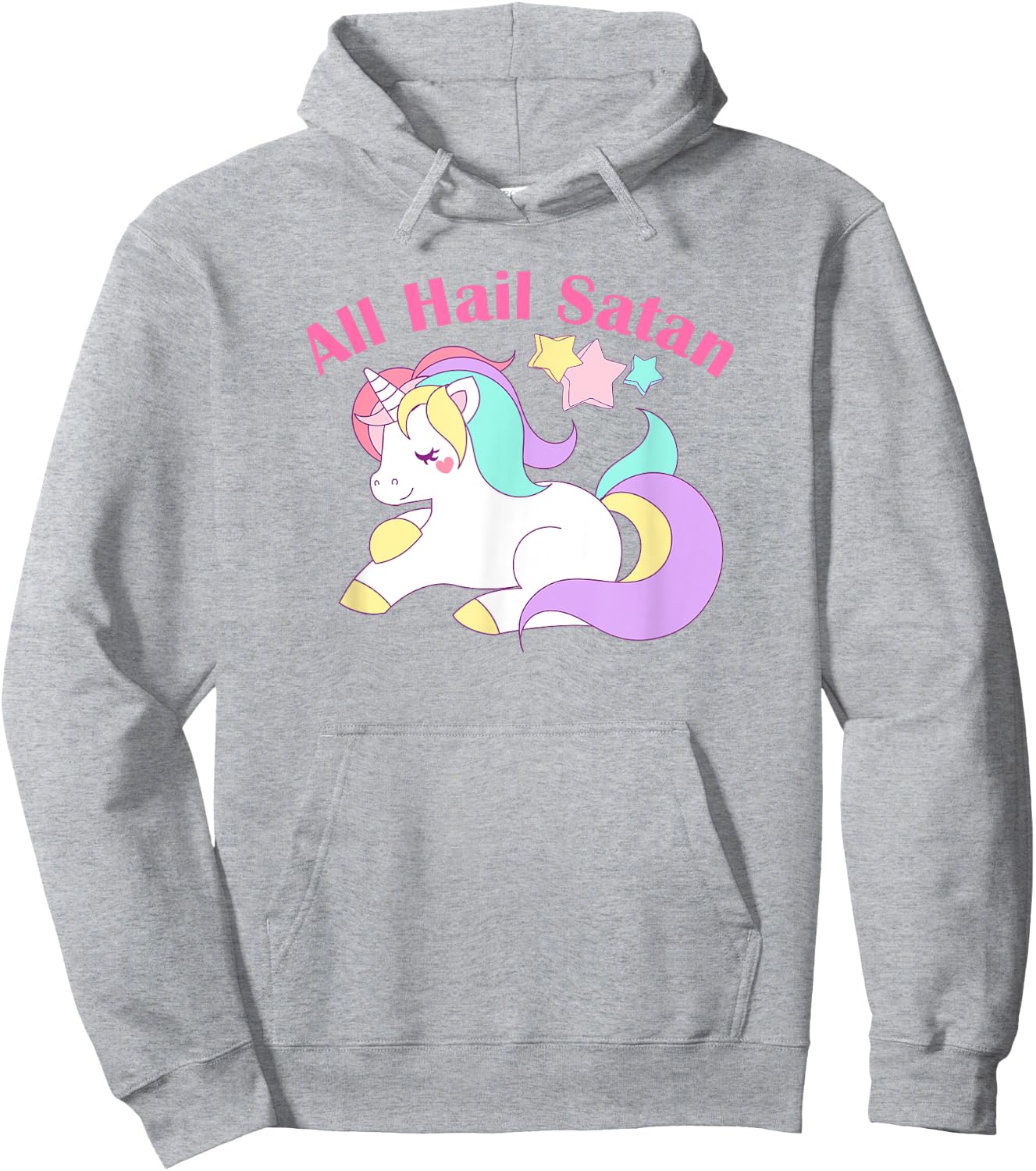 Pastel Goth Shirt Kawaii Unicorn Death Metal Hoodie - Hoodie | Ash