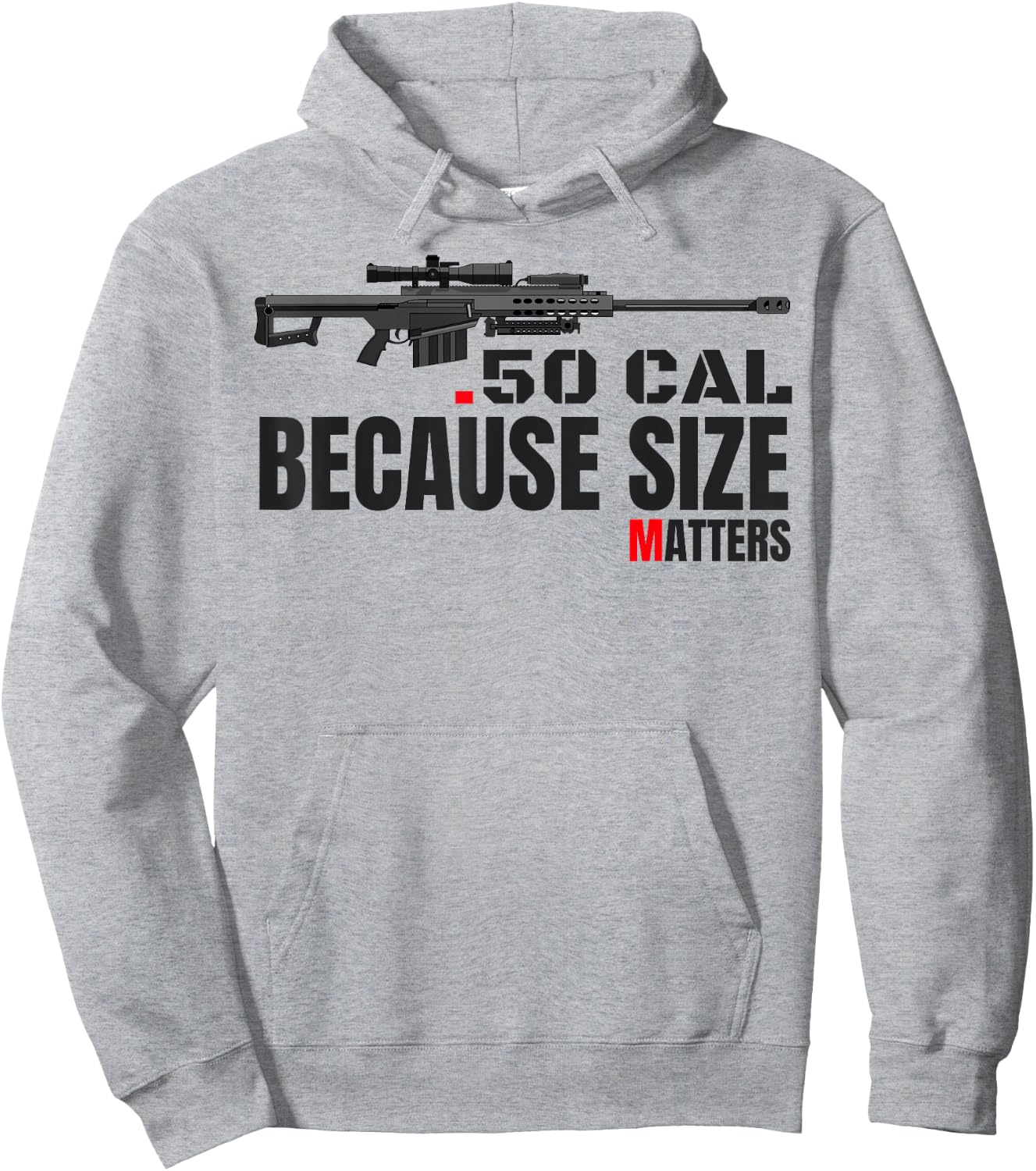 Barrett 50 Cal Gun Love 2nd Amendment Adult Pro Gun Army Hoodie - Hoodie | Ash