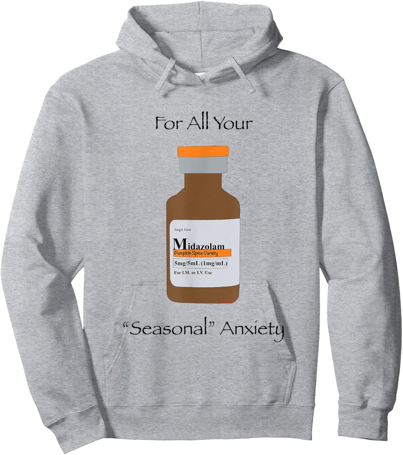 Comic, RN: Pumpkin Spice Midazolam Halloween Hoodie - Hoodie | Ash