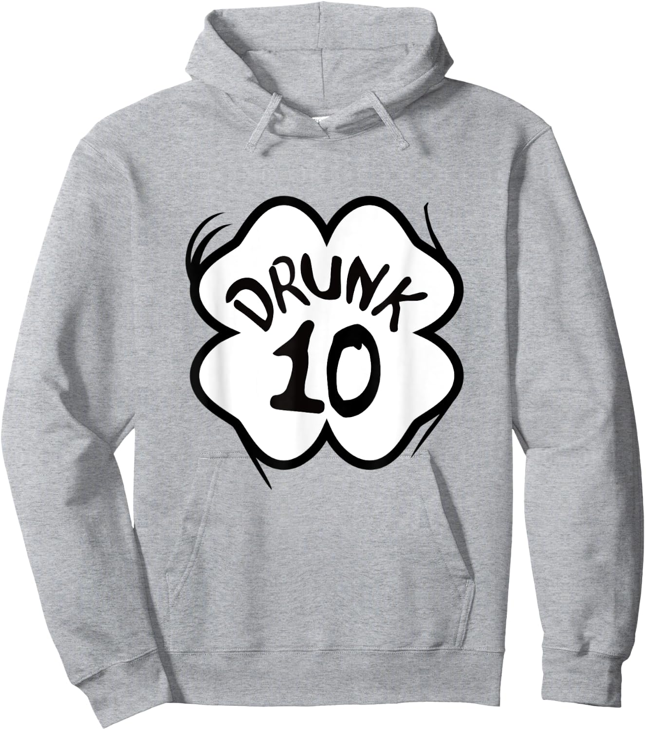 Drunk 1-10 St Pattys Day Shirt Drinking Team Group Matching Hoodie - Hoodie | Ash