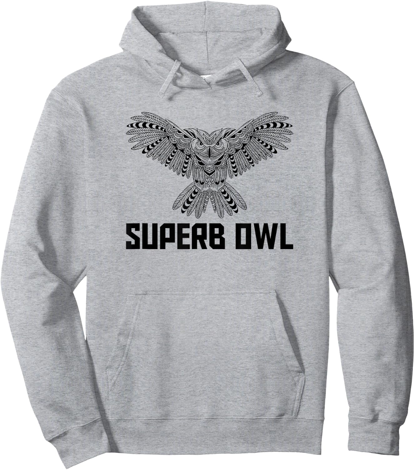 The Feather Superb Owl Shirt - Owl Bird Shirt Hoodie - Hoodie | Ash