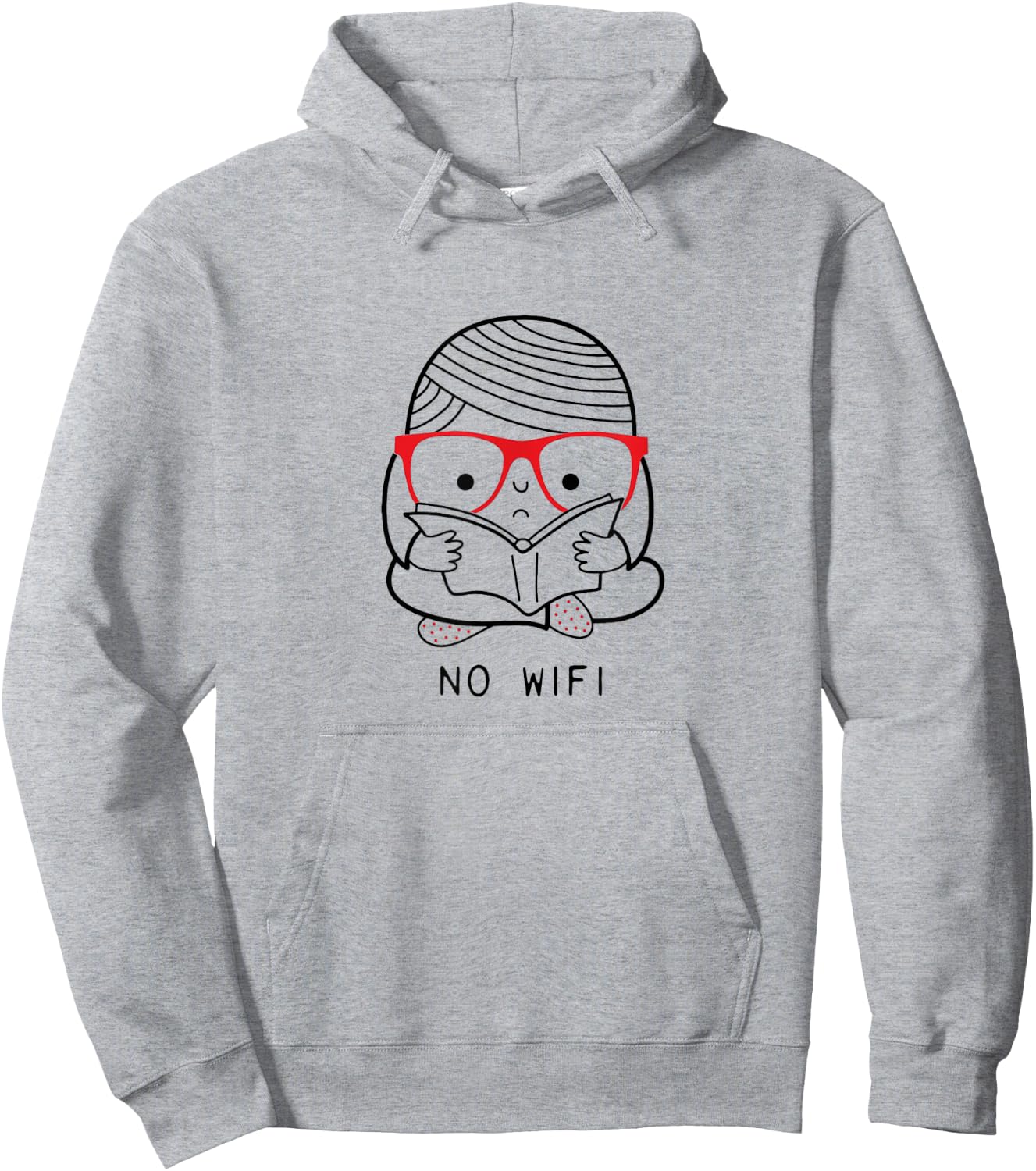 No Wifi Hoodie - Hoodie | Ash