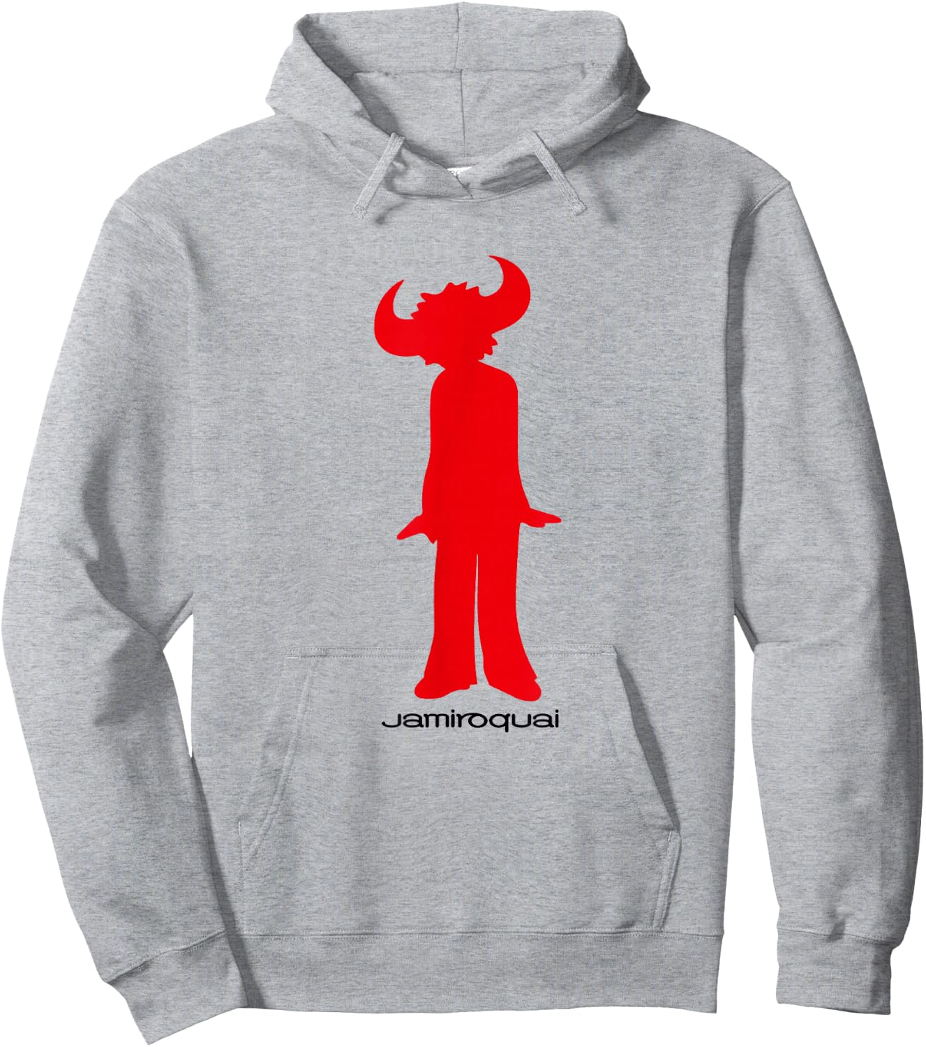 Jamiroquai Official Buffalo Red Logo Hoodie - Hoodie | Ash
