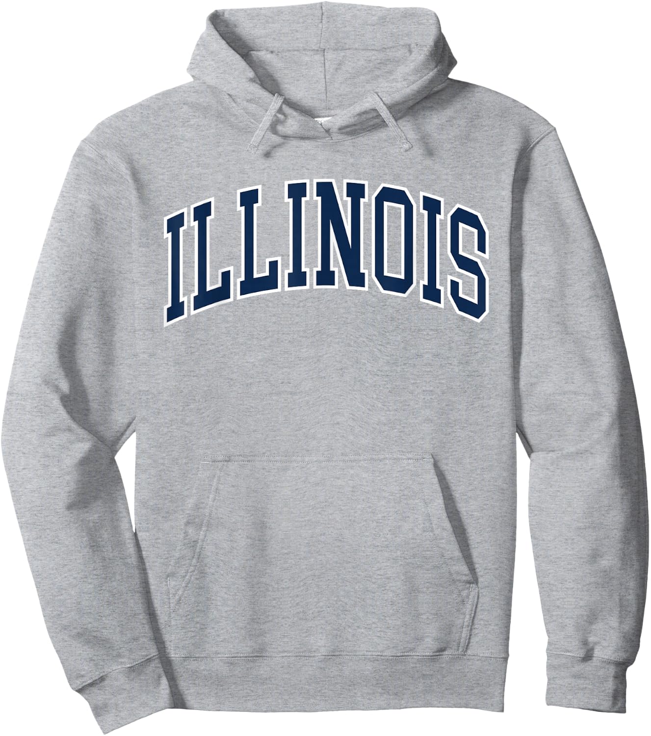 Retro Illinois Vintage Illinois Orange Blue Throwback IL Hoodie - Hoodie | Ash