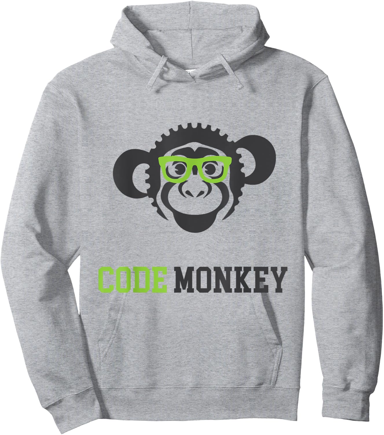 Code Monkey IT Coder Programmer Funny T Shirt Hoodie - Hoodie | Ash