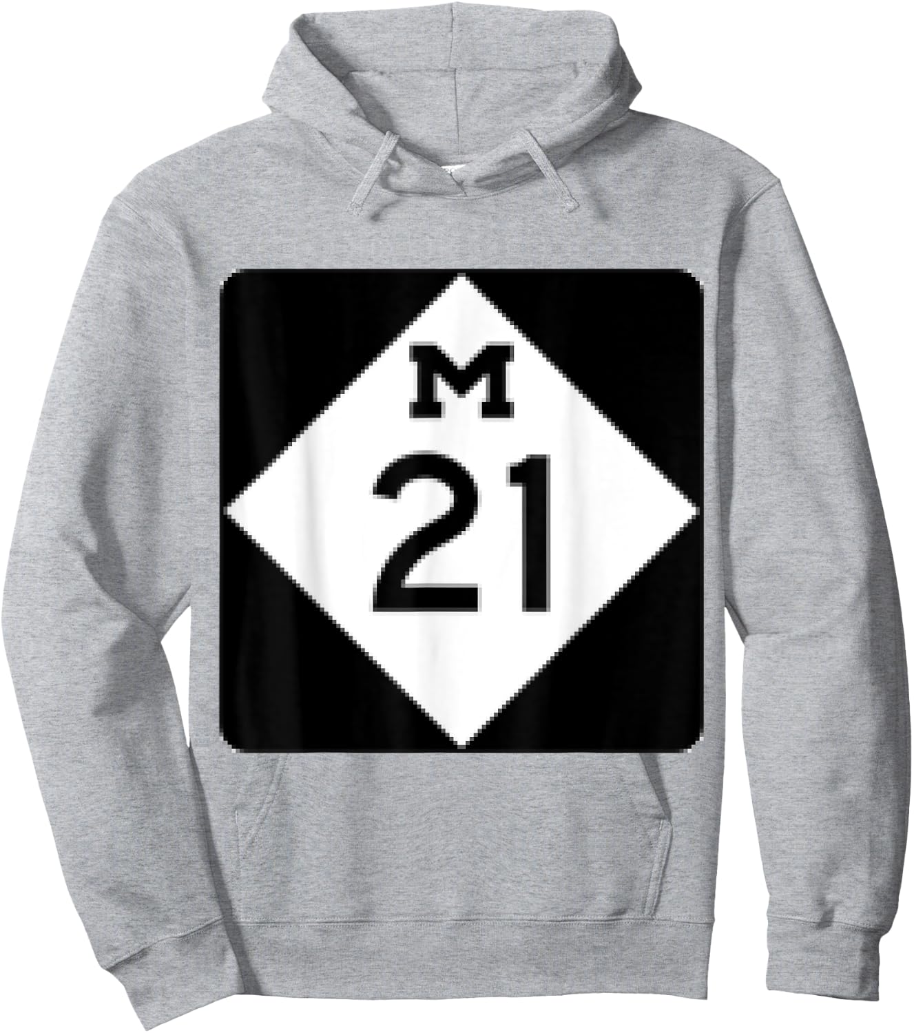M21 Michigan Highway Hoodie - Hoodie | Ash