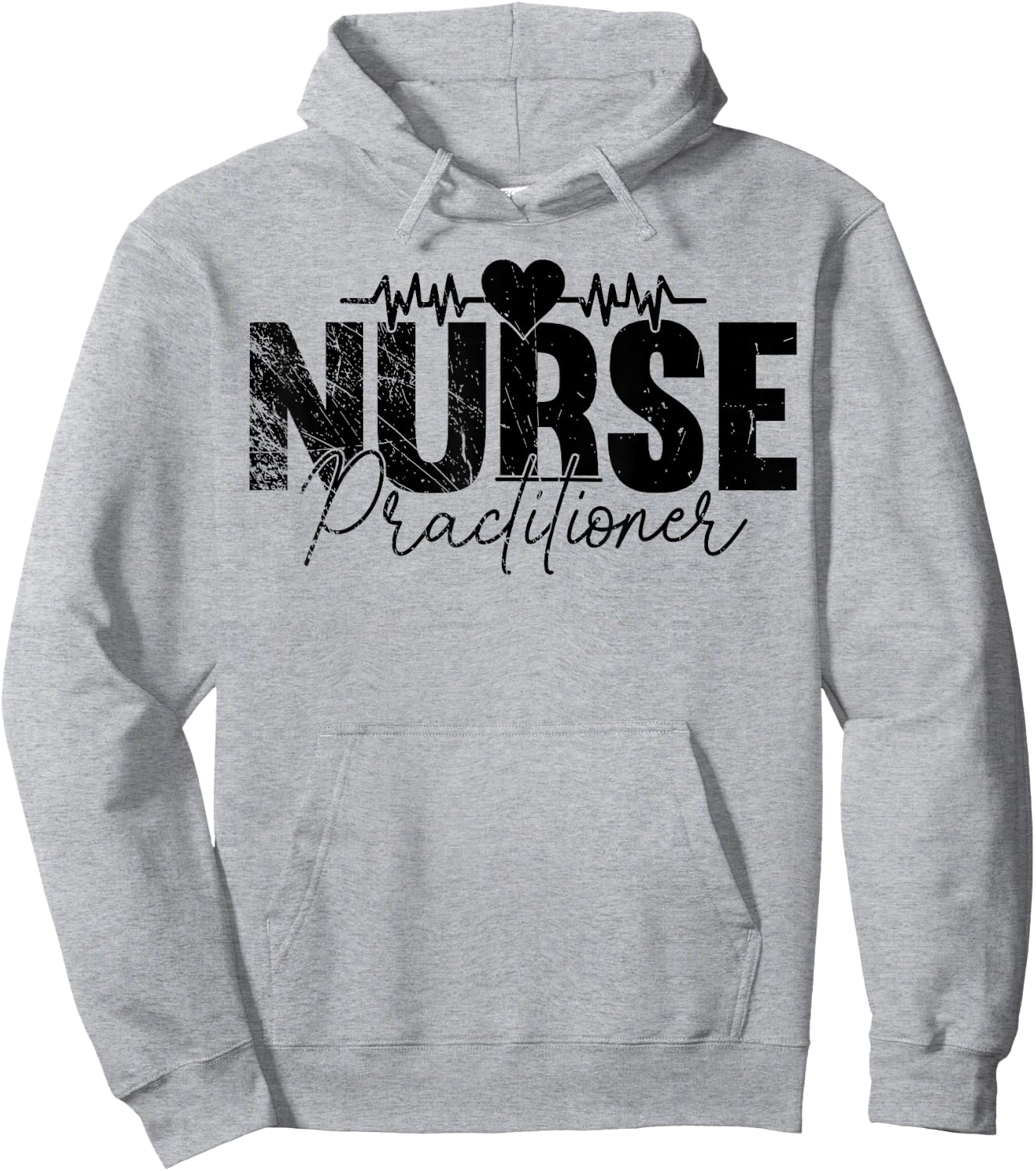 Proud NP Nurse Practitioner, Nursing, Nurse Lover Hoodie - Hoodie | Ash