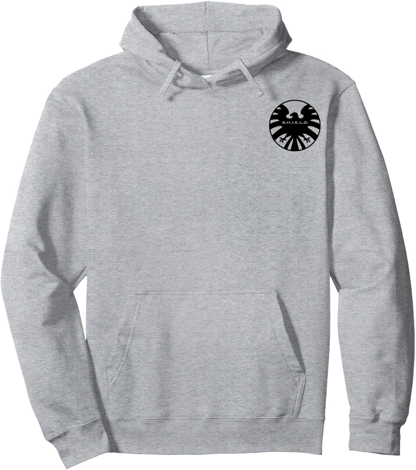 Marvel Agents Of Shield Eagle Symbol Pocket Graphic Hoodie - Hoodie | Ash