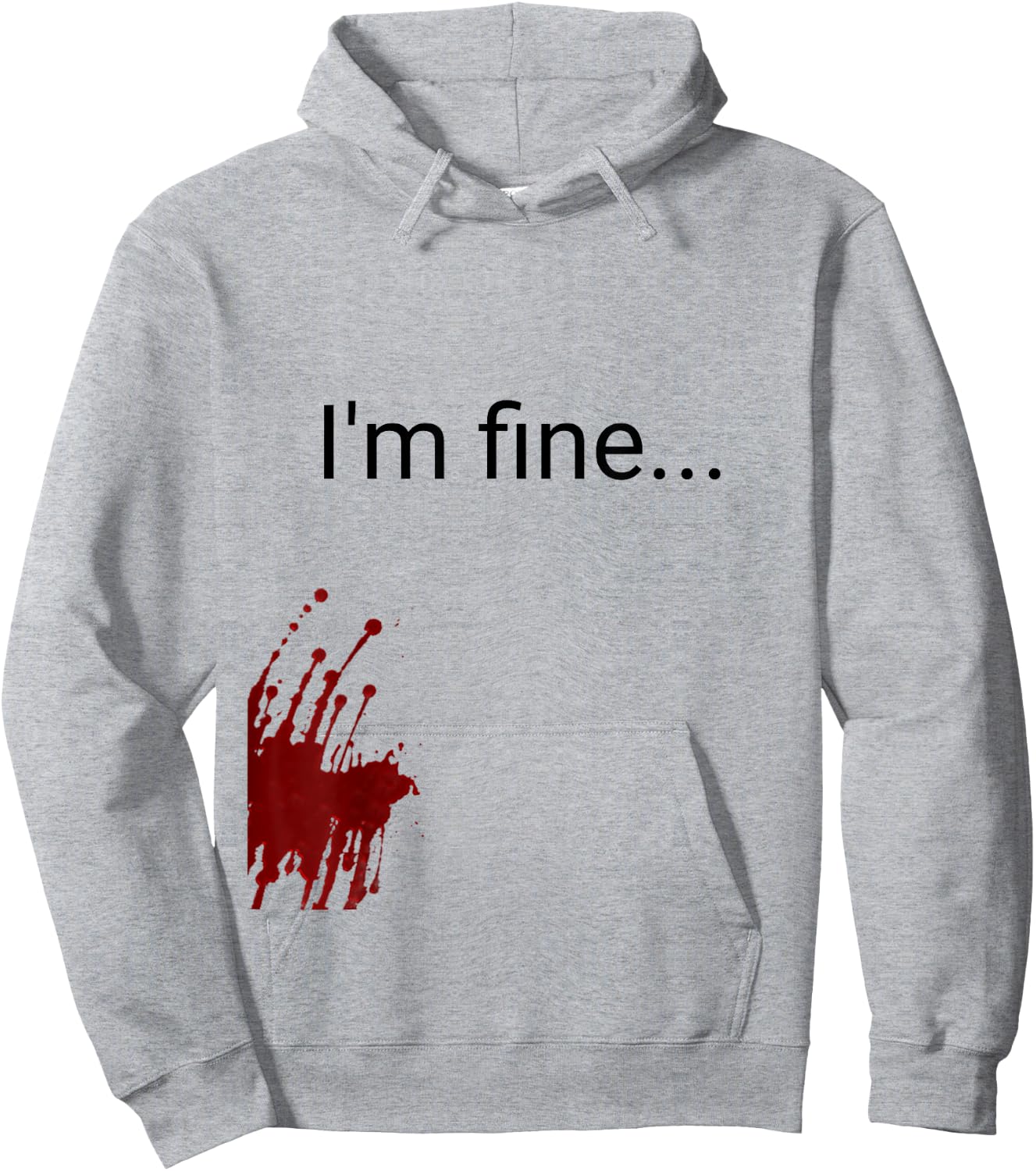Halloween Zombie victim costume t Shirt men women Hoodie - Hoodie | Ash