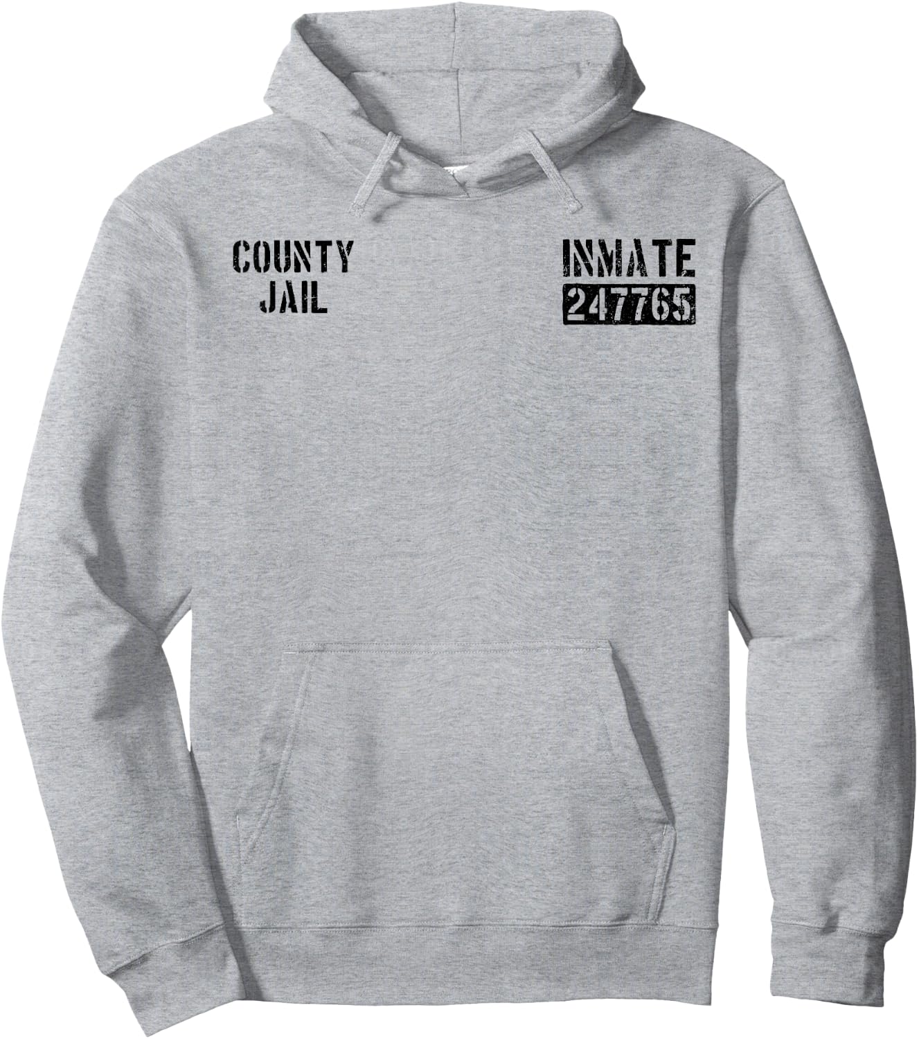 Inmate Of The Month Prisoner Costume Inmate County Jail Hoodie - Hoodie | Ash