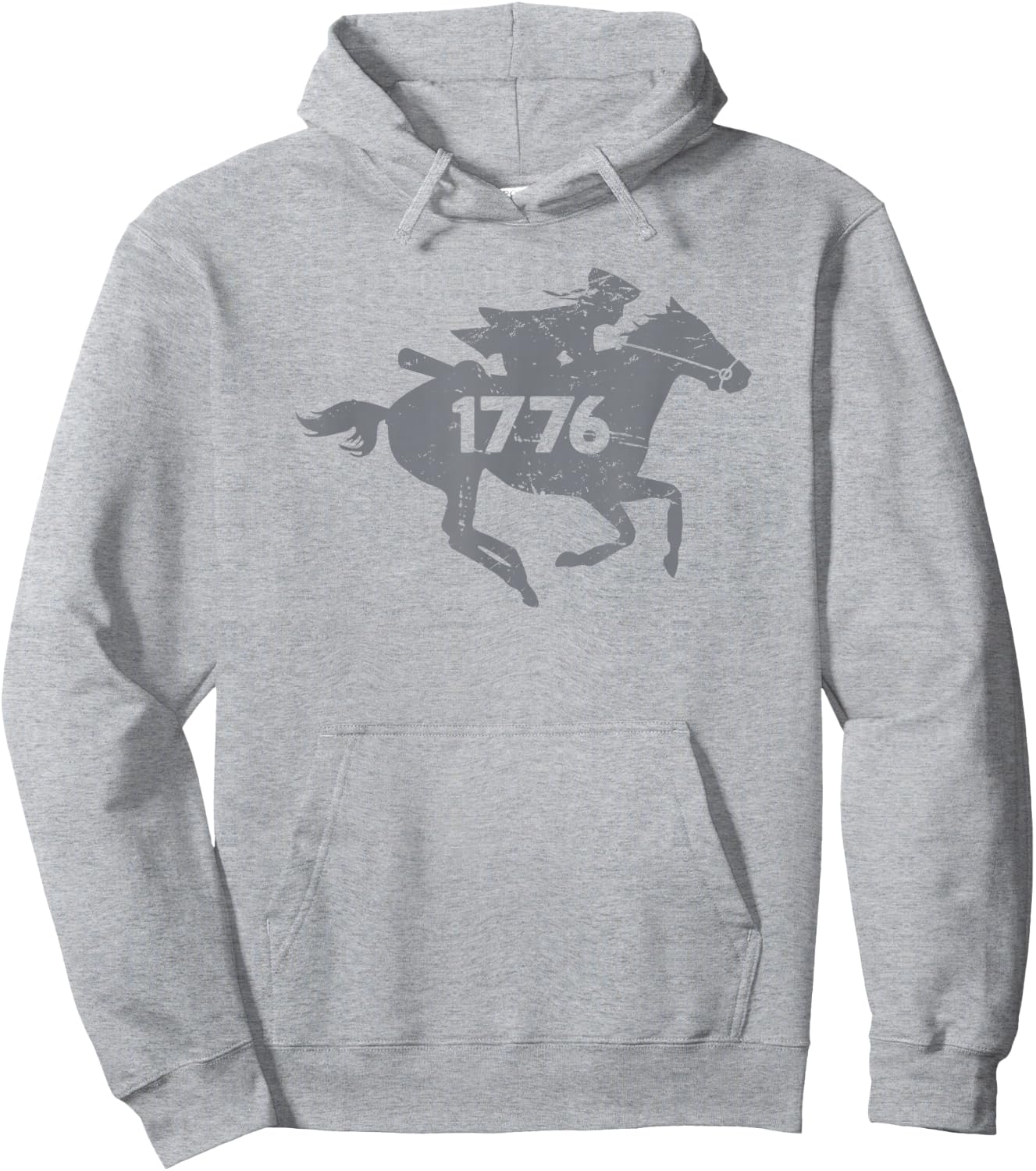 1776 American Revolutionary War Hoodie - Hoodie | Ash