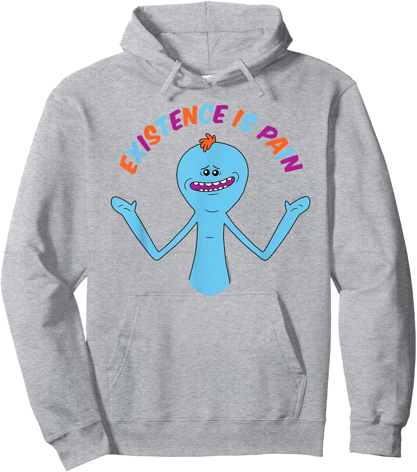 Rick and Morty Existence is Pain - Rainbow Hoodie - Hoodie | Ash