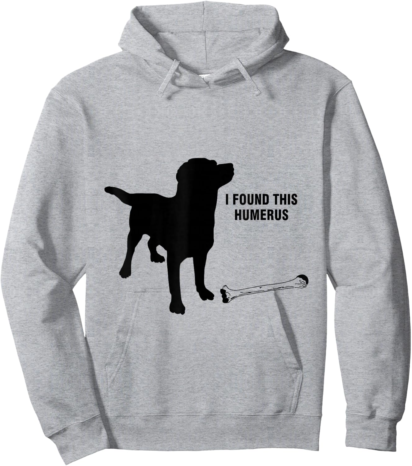 I found this humerus dog with bones funny Hoodie - Hoodie | Ash