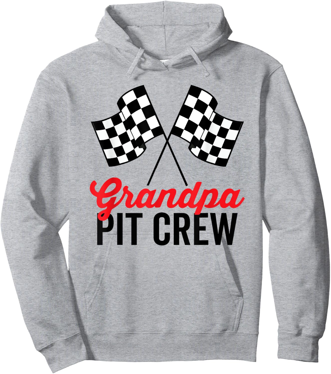 Grandpa Pit Crew for Racing Party Costume Team Hoodie - Hoodie | Ash