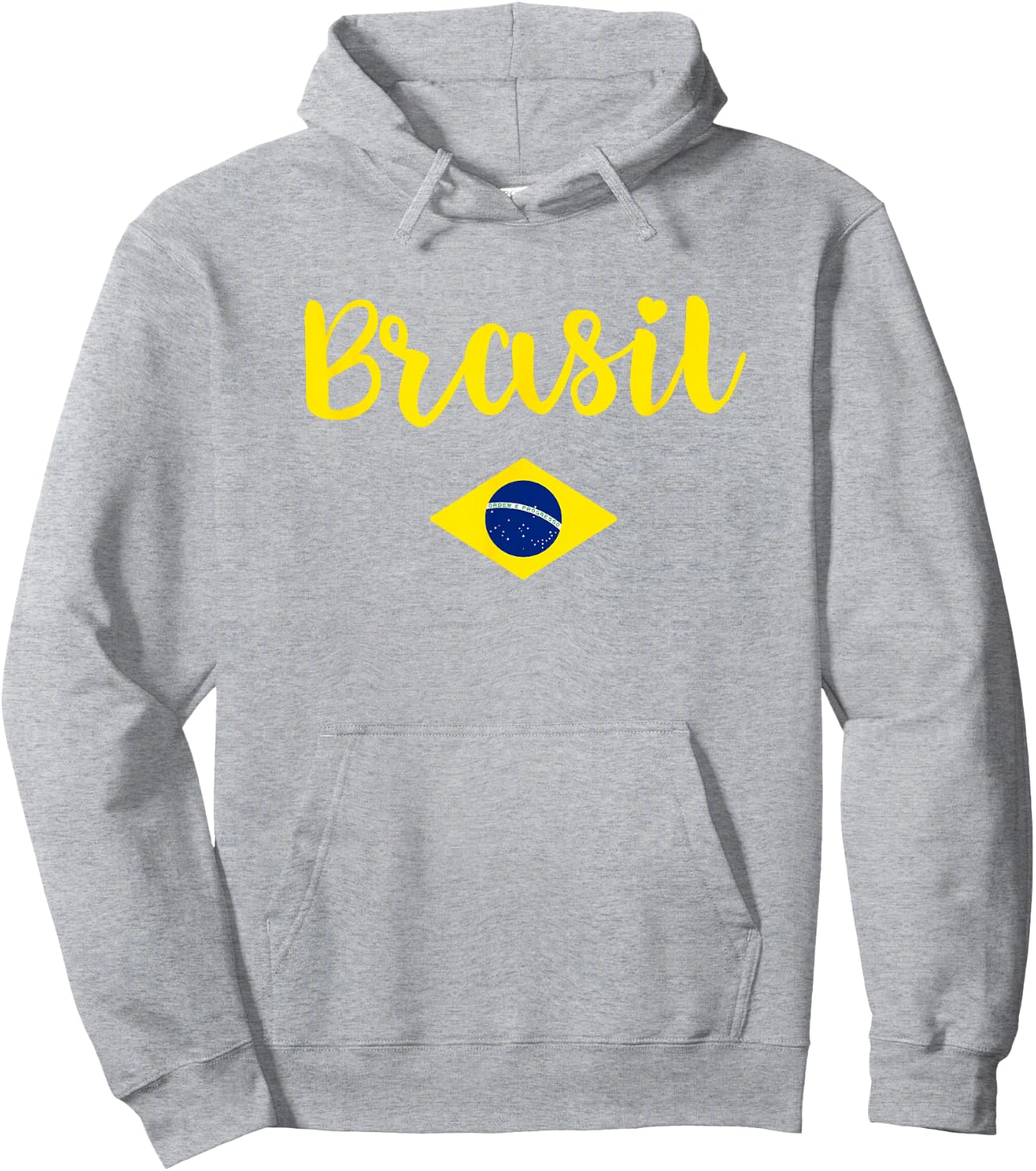 Brazilian Flag Brazil Souvenir Girls Women Kids Brasil Hoodie - Hoodie | Ash