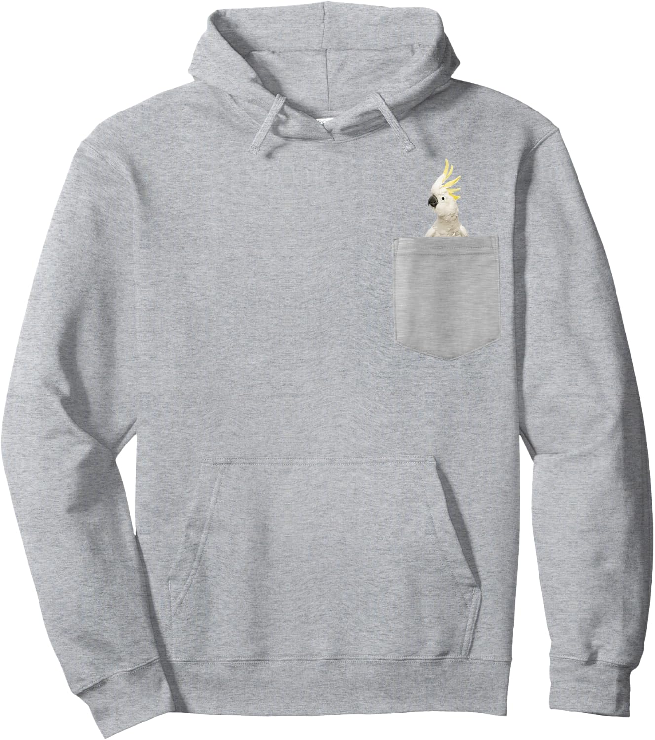 Animal in Your Pocket Crested Cockatoo Hoodie - Hoodie | Ash
