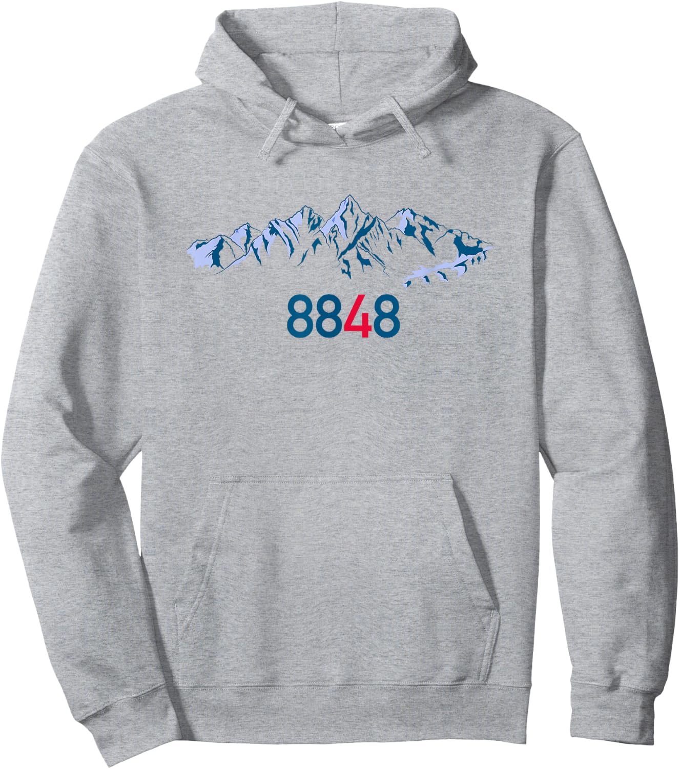 Mount Everest 8848 Sagarmatha Mountaineer Adventure Hoodie - Hoodie | Ash