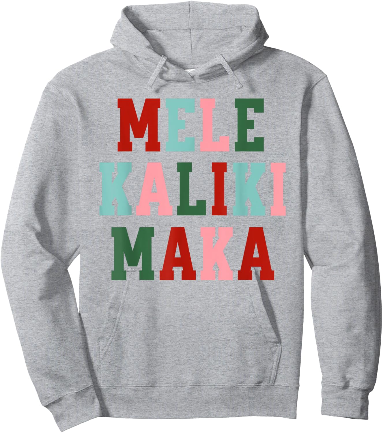 Retro Mele Kalikimaka Hawaii Hawaiian Tropical Christmas Hoodie - Hoodie | Ash