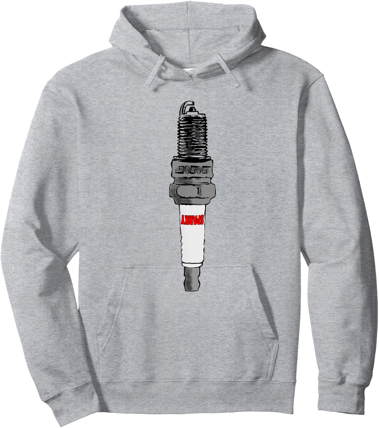Spark Plug Image Hot Rod Lover Car Parts Tuner Sparky Gifts Hoodie - Hoodie | Ash