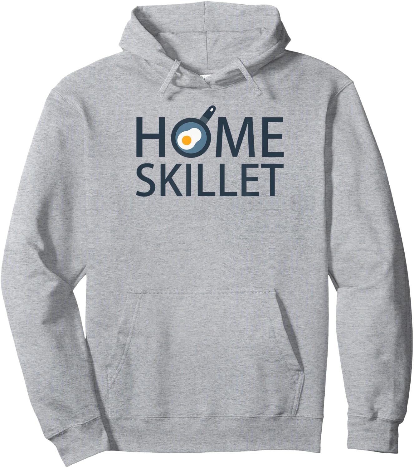 Home Skillet Cartoon Frying Pan Egg Kitchen Slang Hoodie - Hoodie | Ash