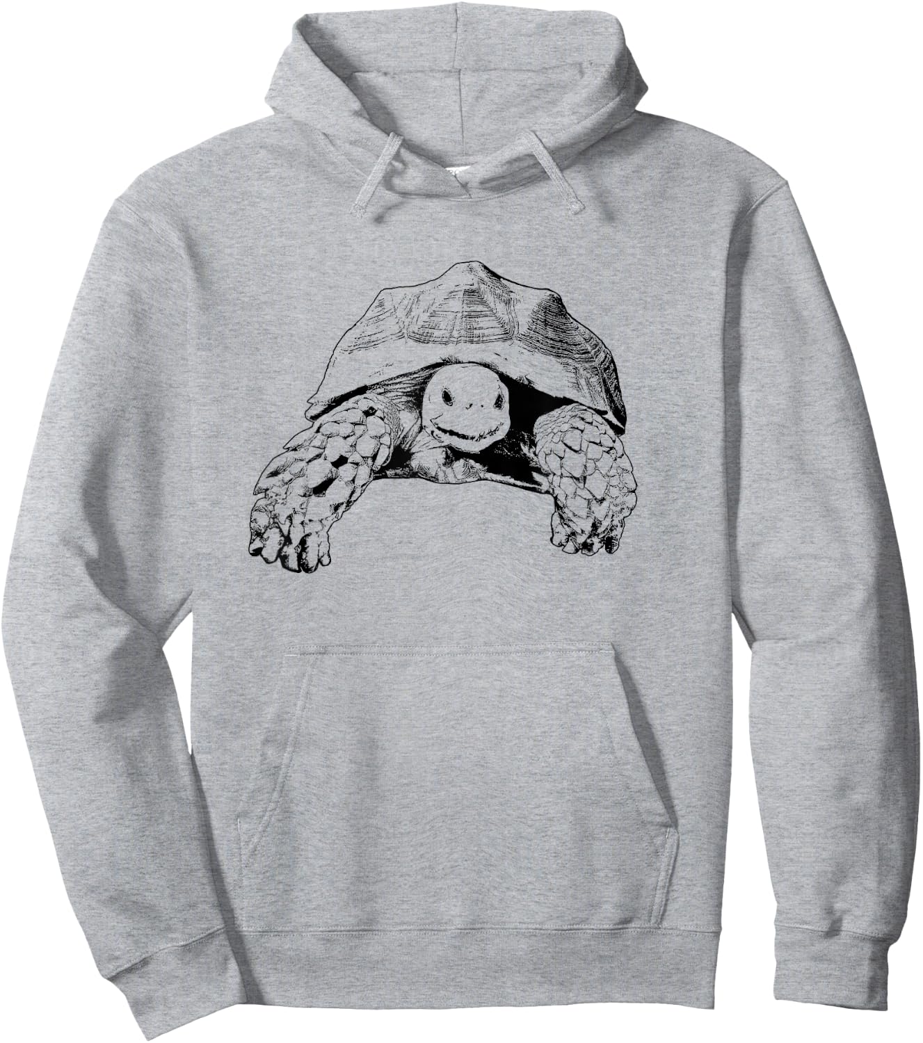 Sulcata Tortoise African Spurred Tortoise Turtle Hoodie - Hoodie | Ash