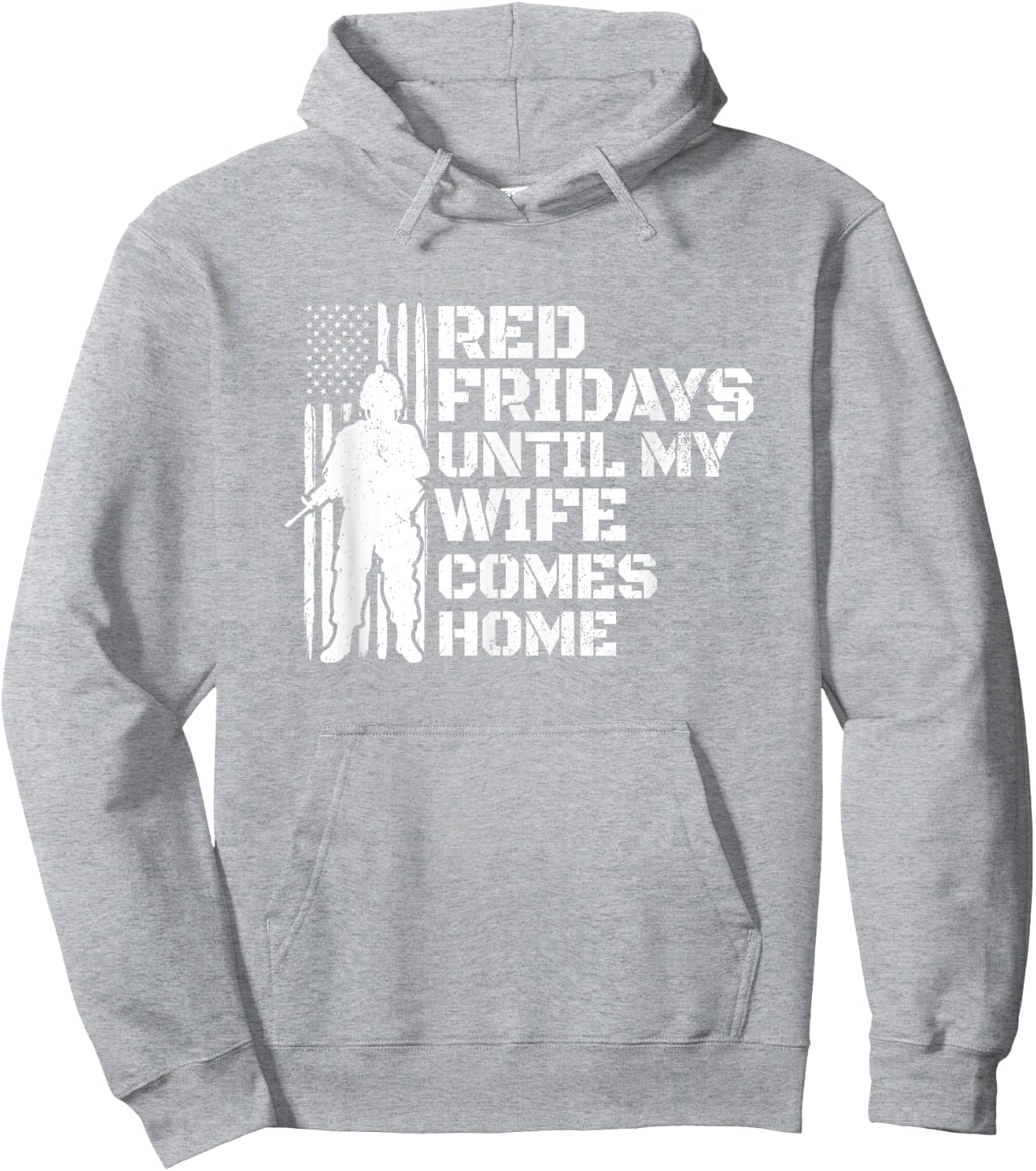 Red Friday Shirt - Deployed Soldier Wife - Military Wear Hoodie - Hoodie | Ash
