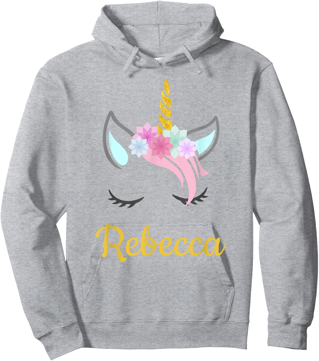 Rebecca Unicorn Name Shirt for Rebecca Hoodie - Hoodie | Ash