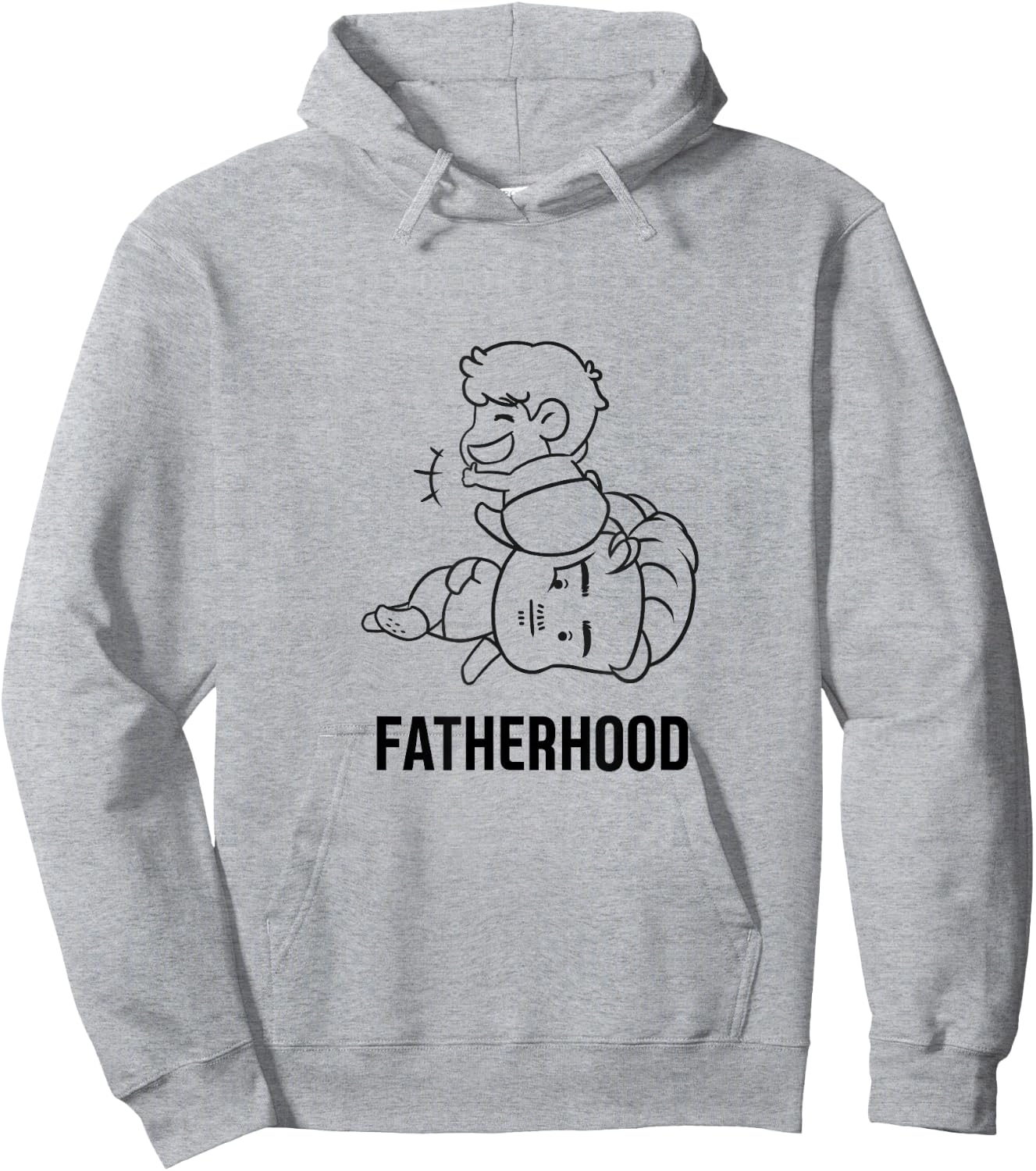 Fatherhood Shirt Funny Top Gifts Dad Gag Parenting Hoodie - Hoodie | Ash