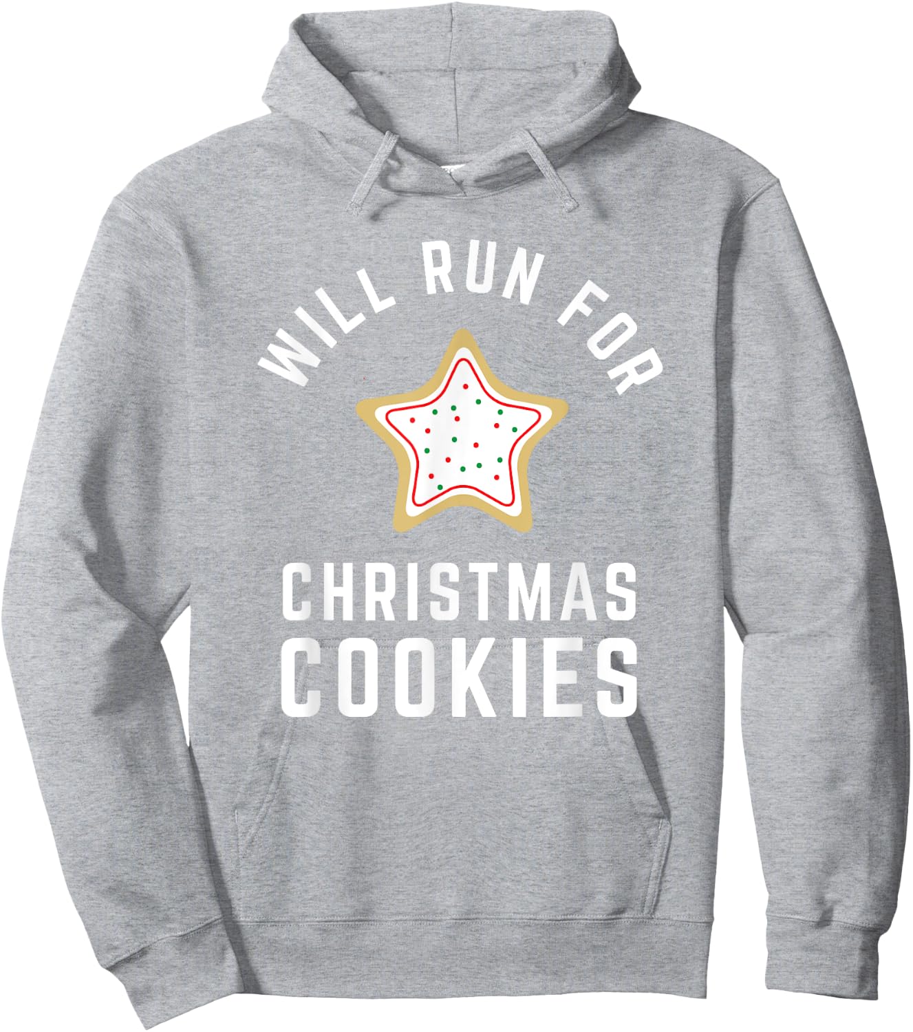 Will Run For Christmas Cookies - Christmas Running Hoodie - Hoodie | Ash