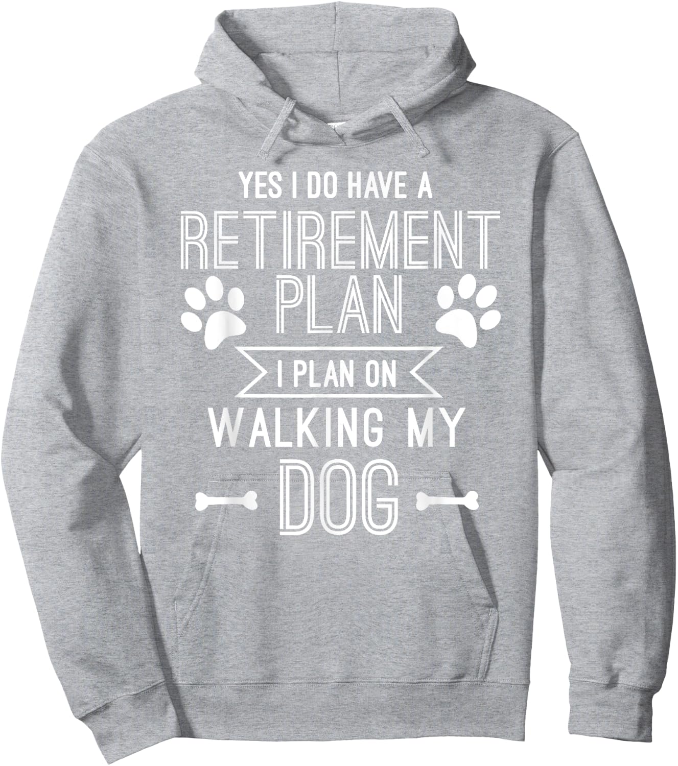 Retirement Plan Walking My Dog Funny Retire Gift T shirt Hoodie - Hoodie | Ash