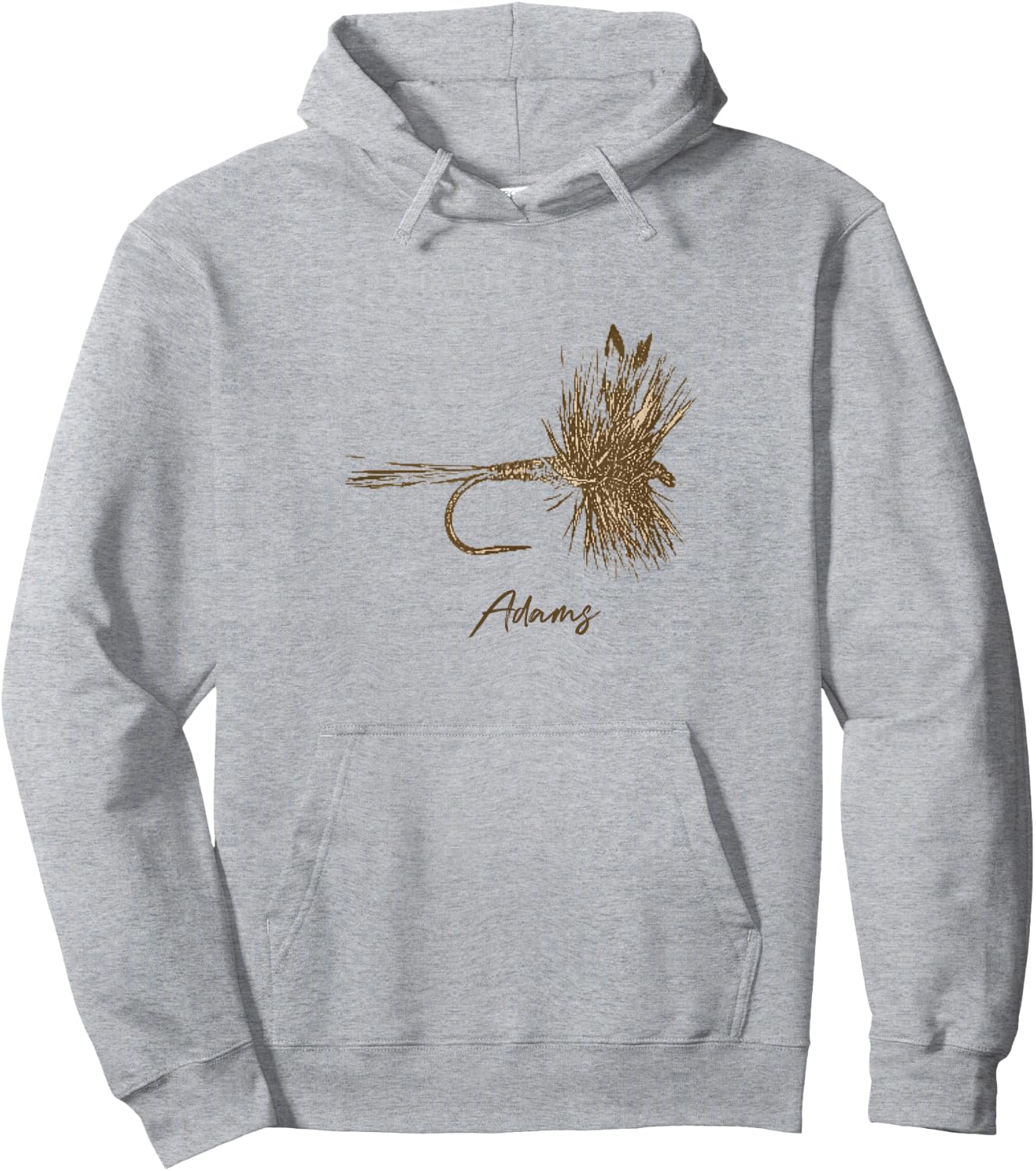 Fly Fishing Lure Adams Vintage Hoodie - Hoodie | Ash