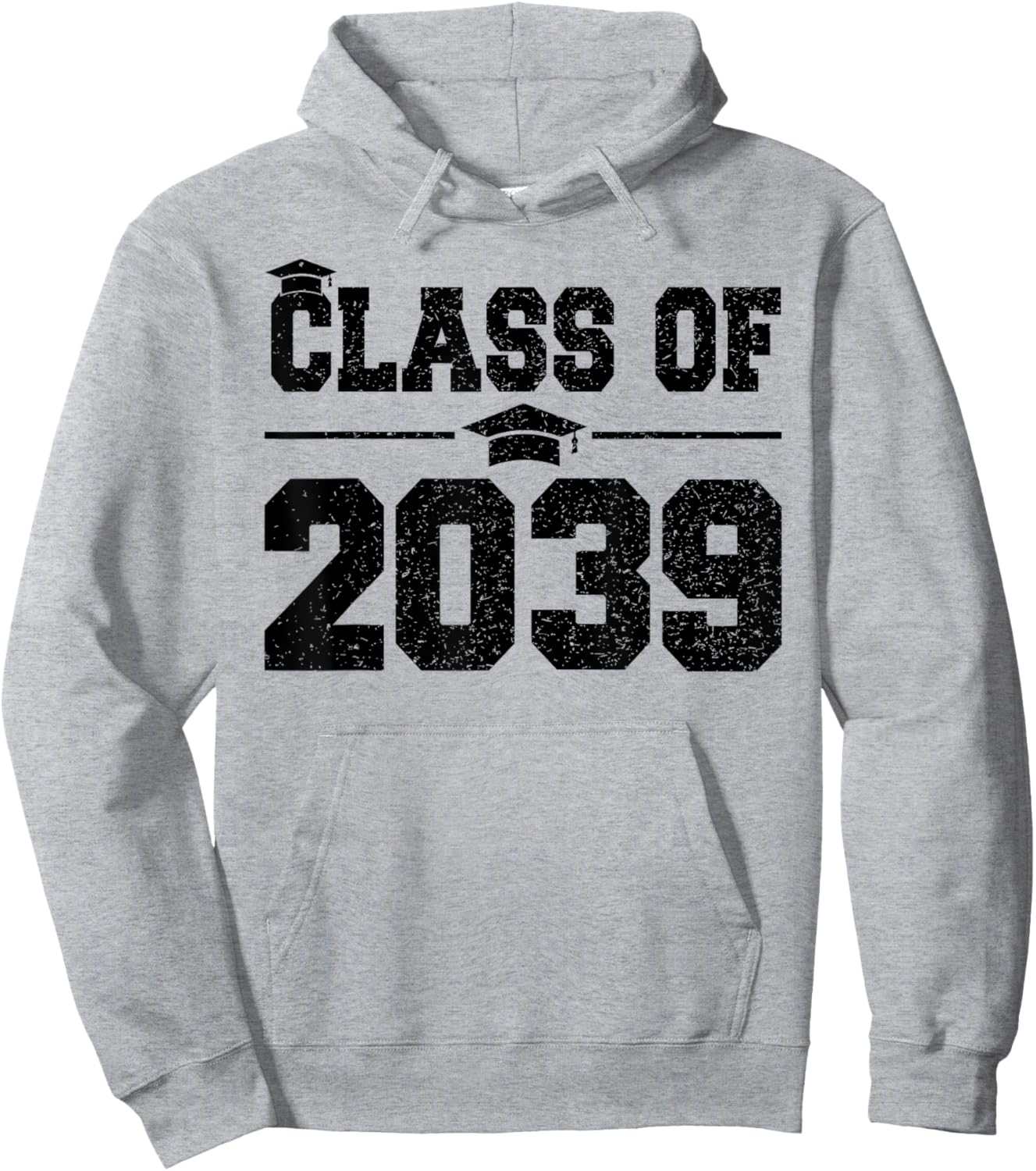 Kindergarten Class of 2039 First Day of School Grow With Me Hoodie - Hoodie | Ash