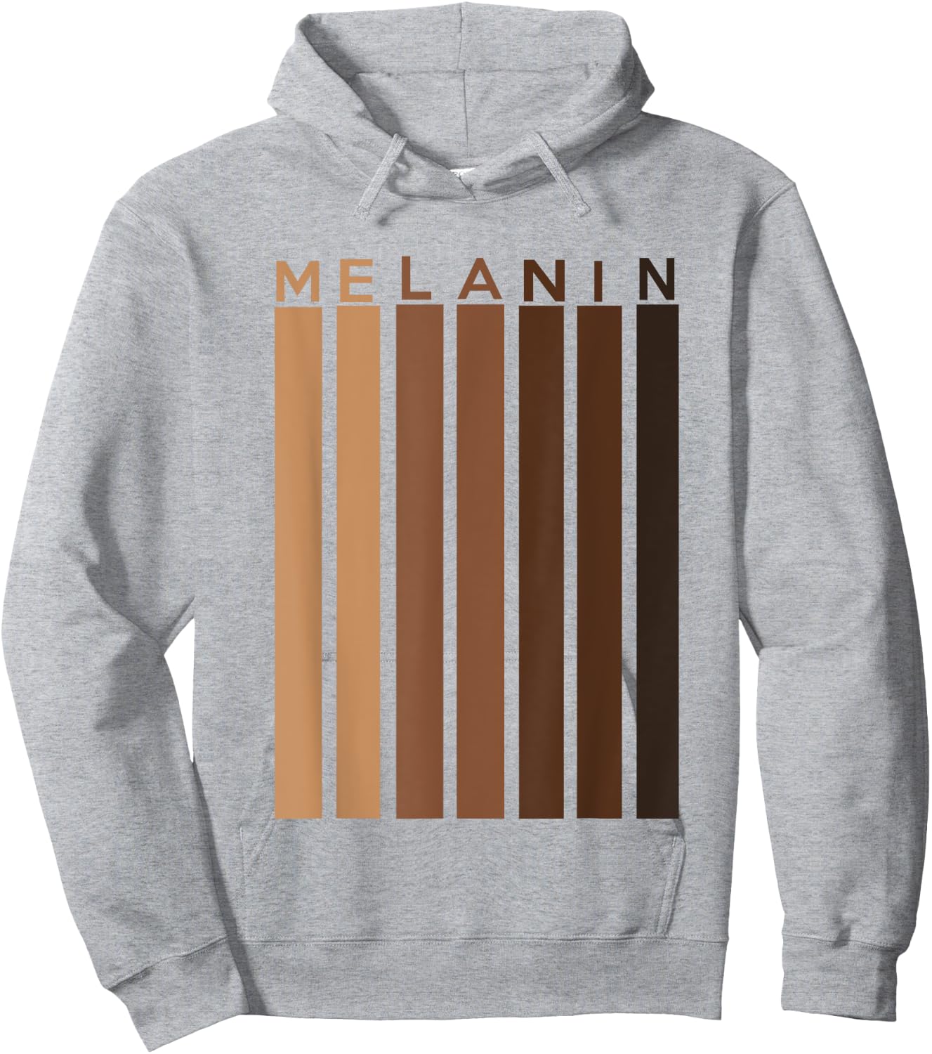 Oheneba: Melanin Shades Black Pride Afro Queen King Hoodie - Hoodie | Ash