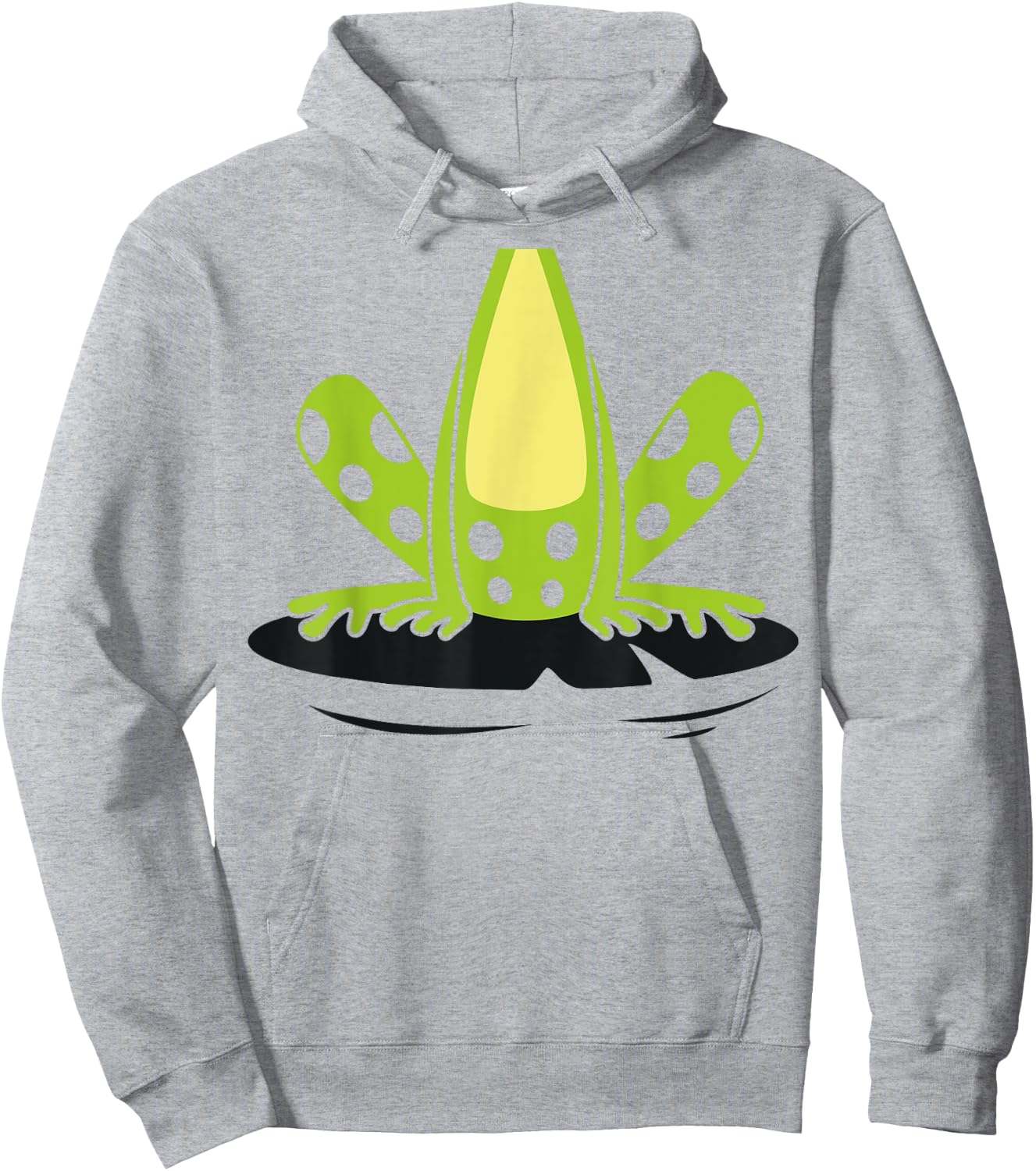 Frog Body Costume Cute Easy Reptile Halloween Gift Hoodie - Hoodie | Ash