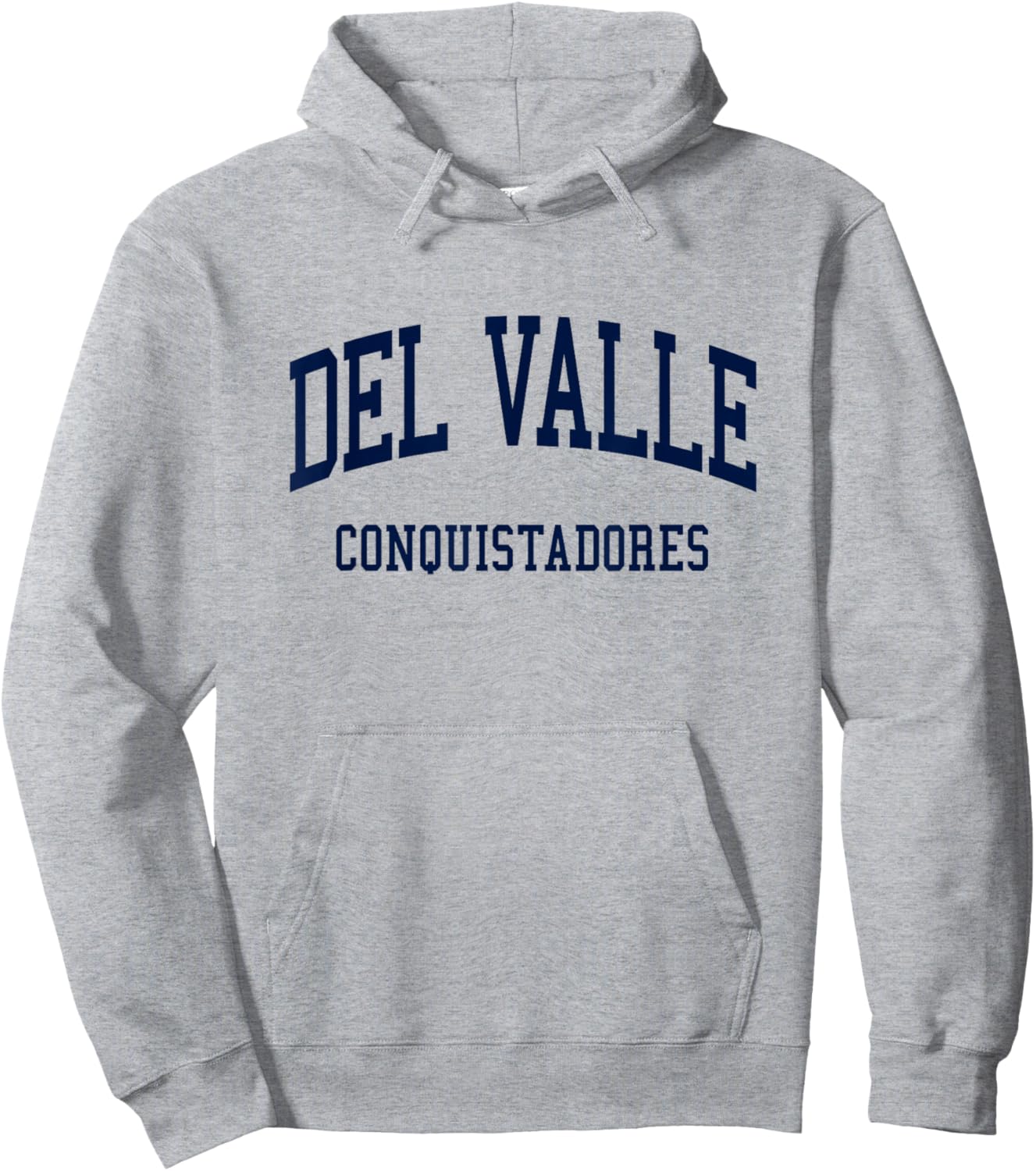 Del Valle High School HS El Paso TX Retro Hoodie - Hoodie | Ash