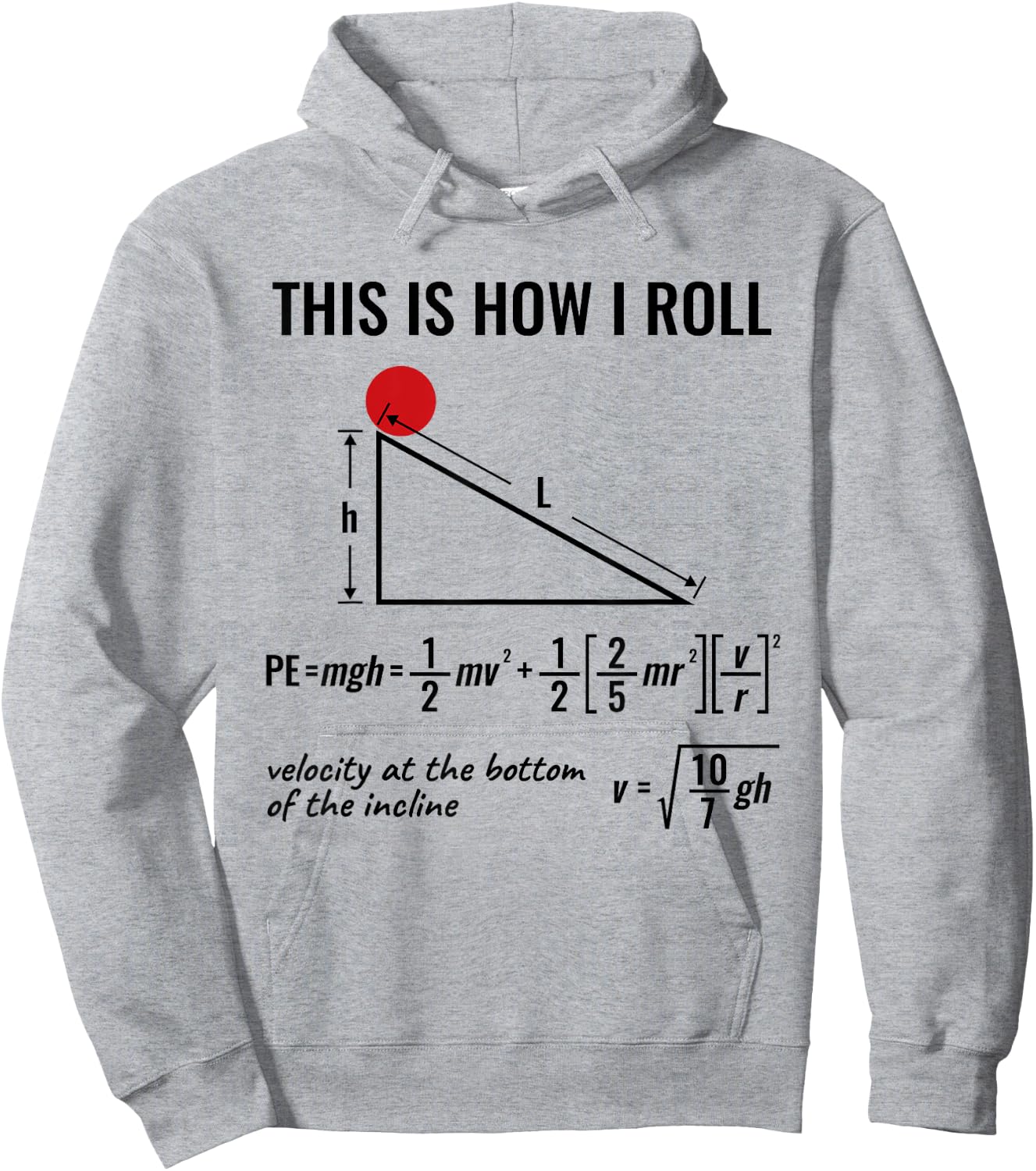 Physicist Physics Velocity Equation This How I Roll Hoodie - Hoodie | Ash
