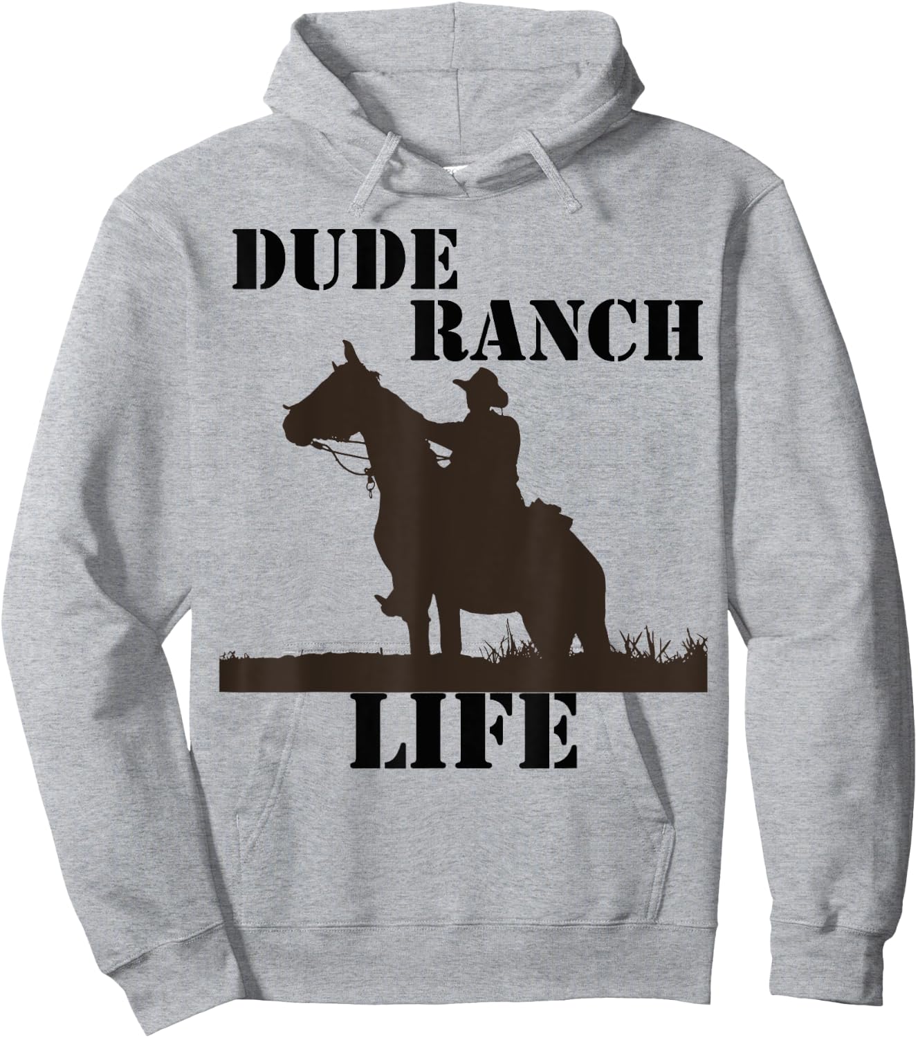 Cool Dude Ranch Life Horse Men Women Kids Boys Girls Hoodie - Hoodie | Ash
