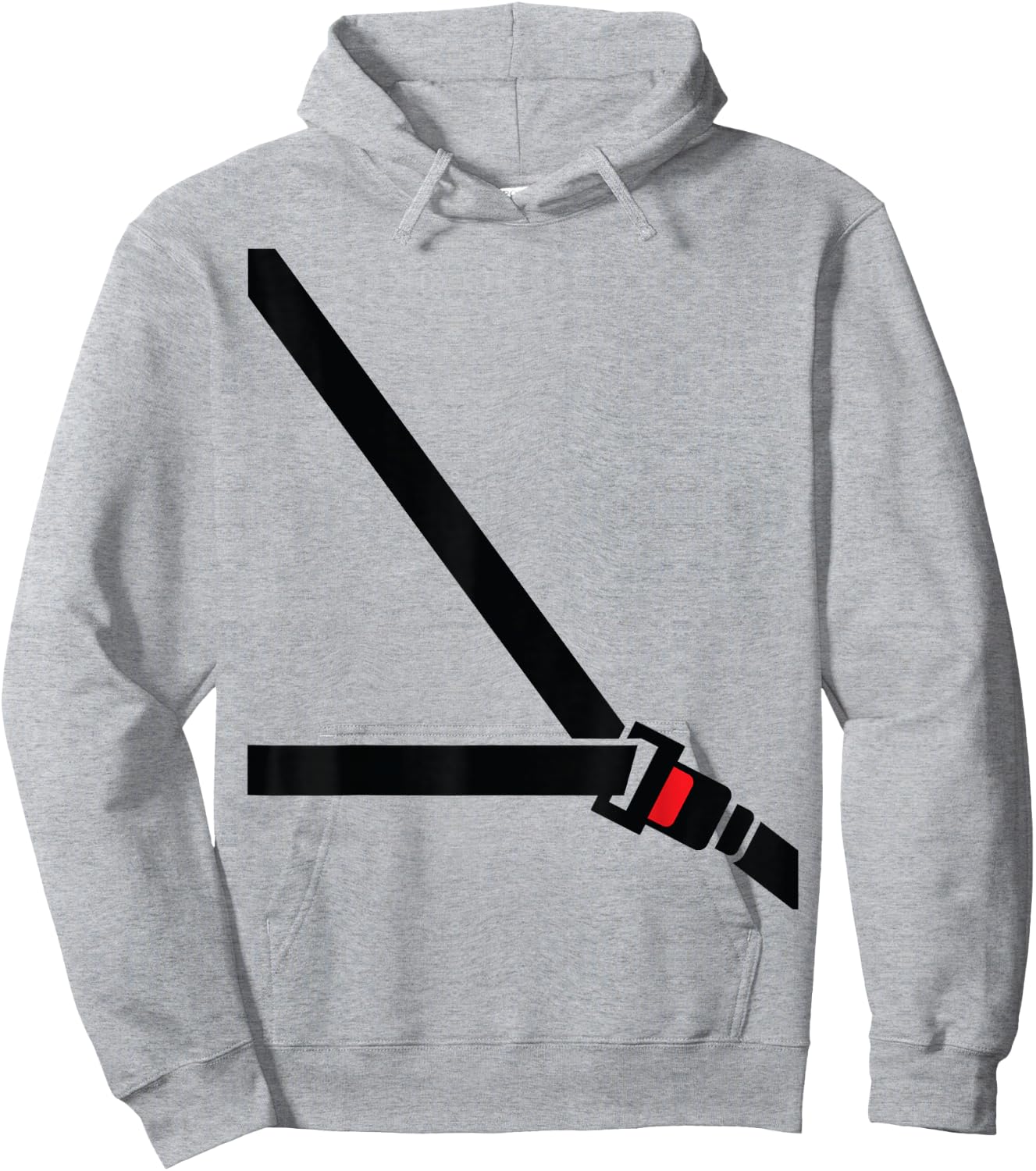 Seat Belt Shirt - Funny Fake Seatbelt - Passenger Hoodie - Hoodie | Ash