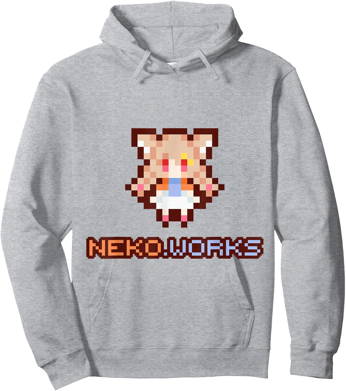 nekodotworks - Pixel art Miyu Hoodie - Hoodie | Ash