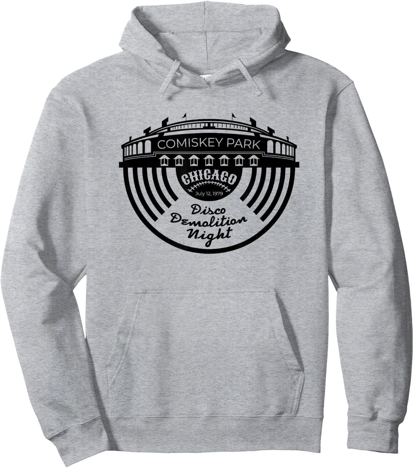 Old Comiskey Park Shirt Vintage Disco Demolition Night Hoodie - Hoodie | Ash
