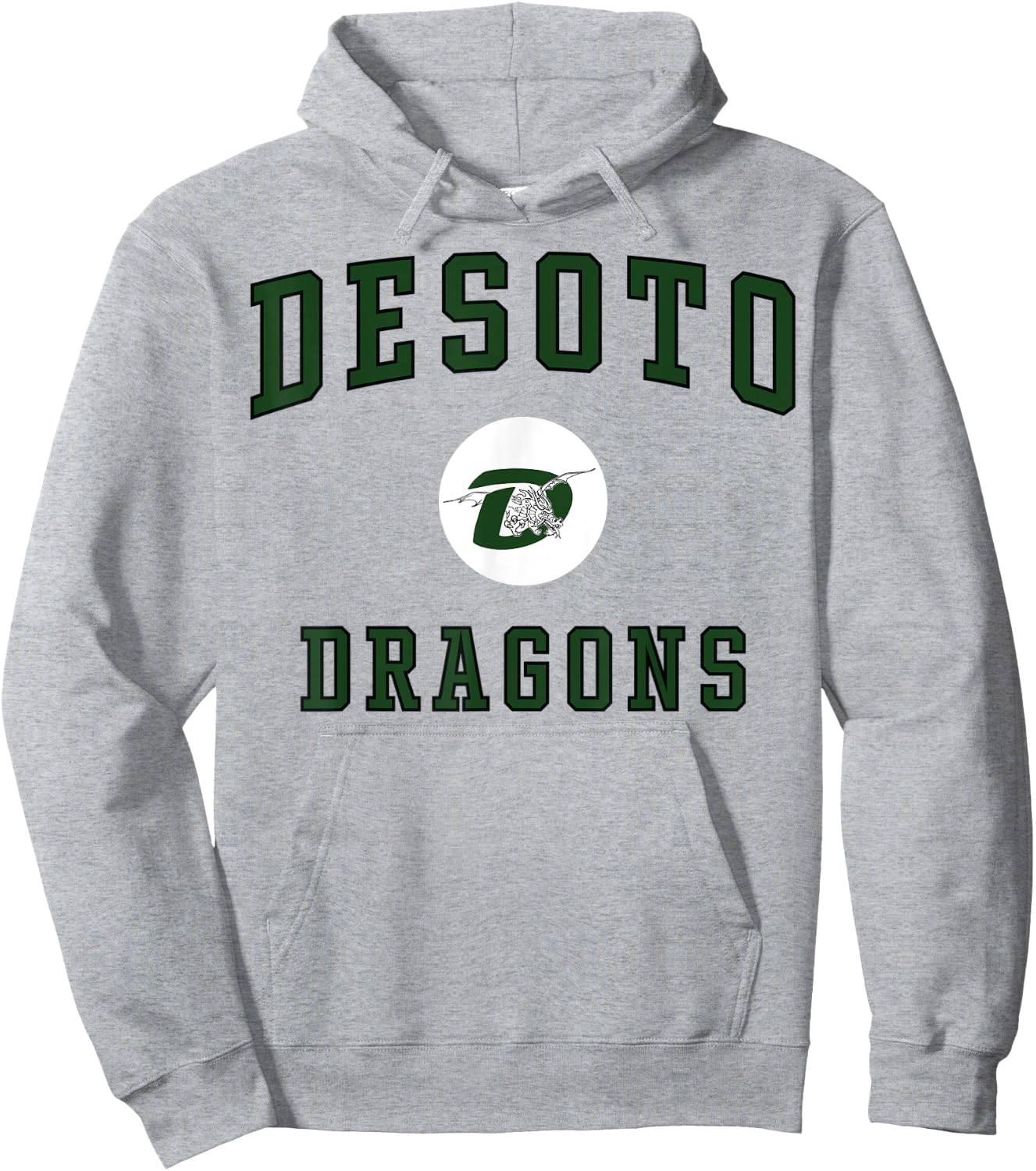 De Soto High School Dragons Hoodie - Hoodie | Ash