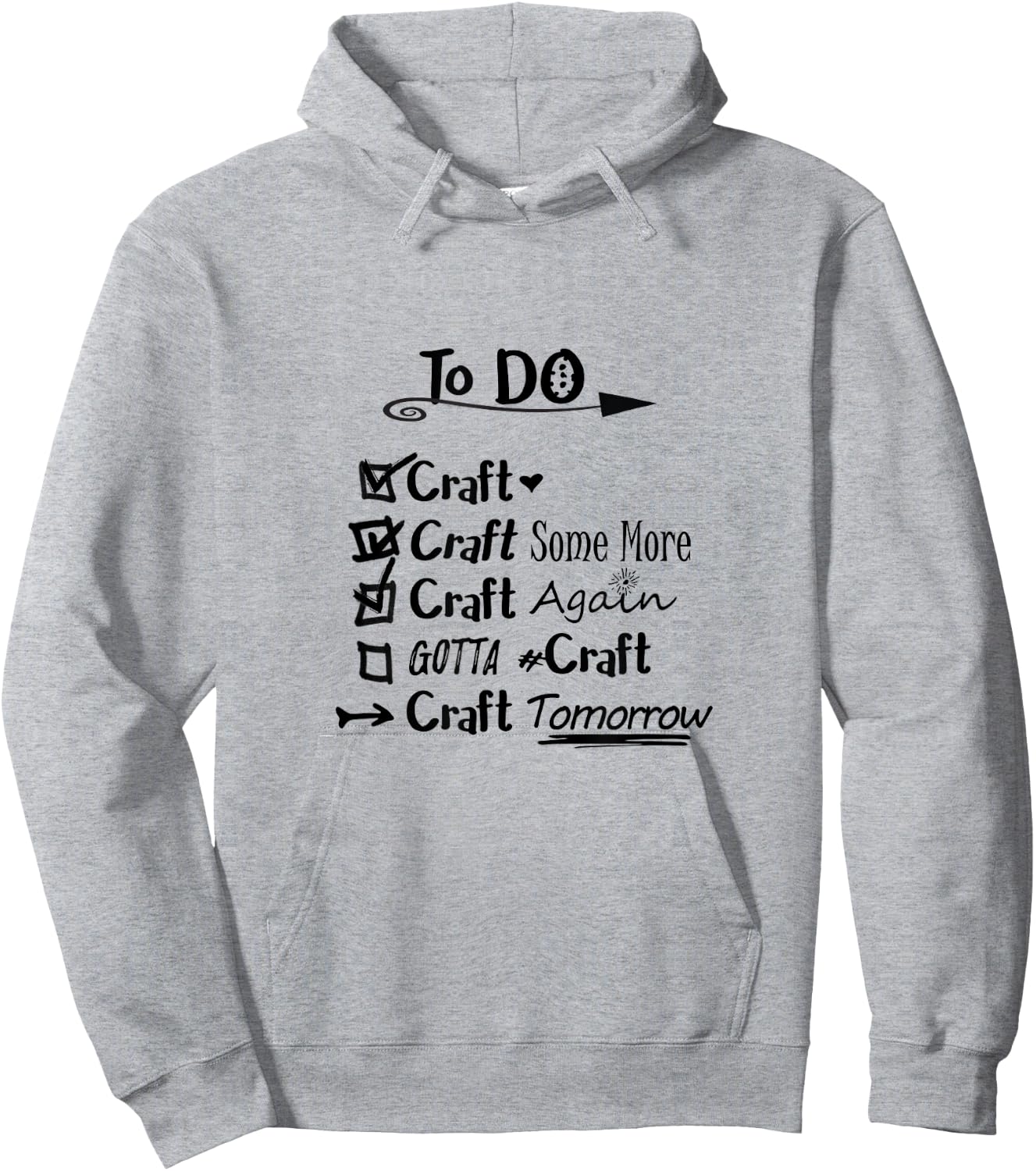 Funny Crafting Shirt, Crafters Gift, Craft Lovers, Hobby Hoodie - Hoodie | Ash