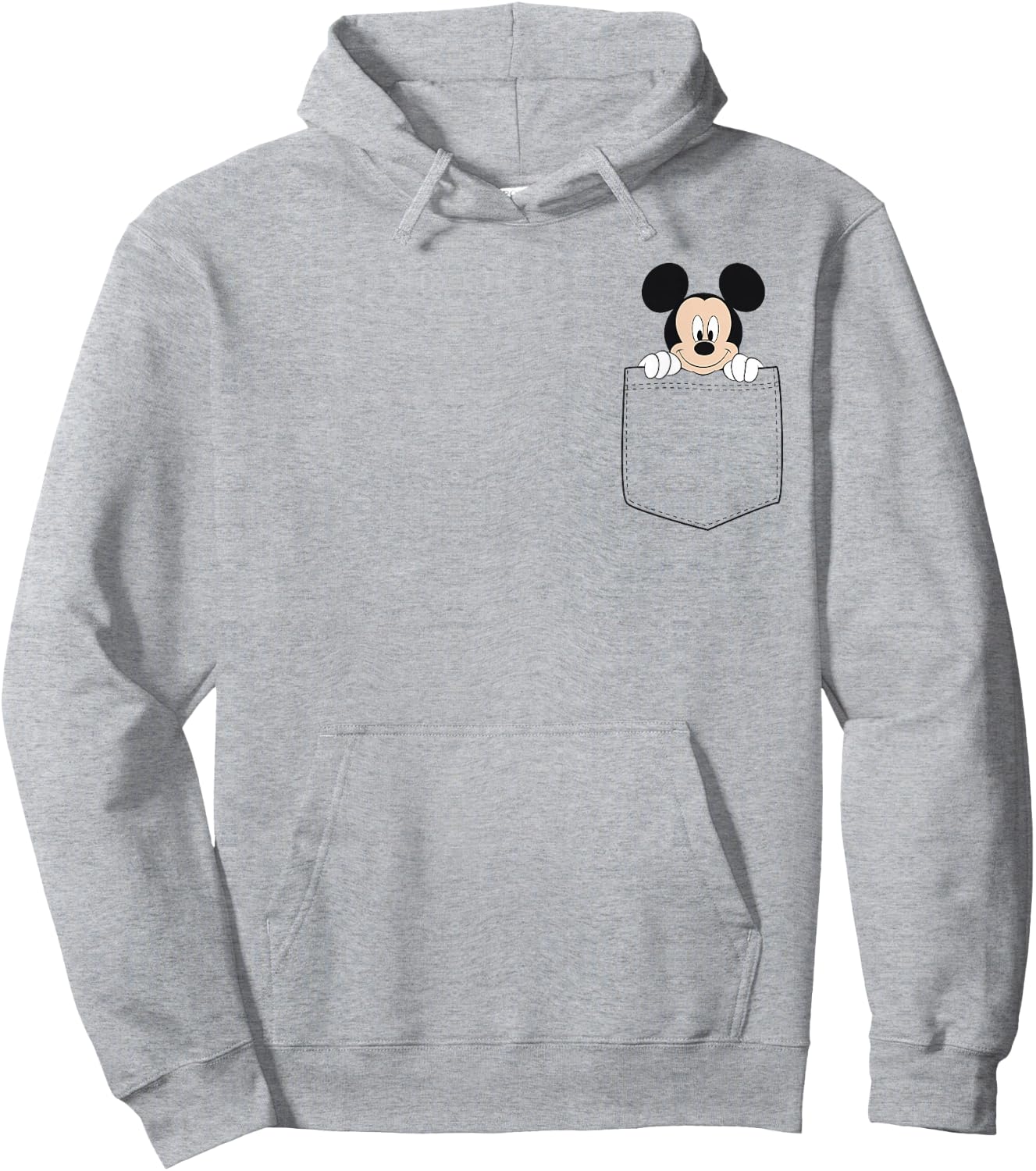 Disney Adult Classic Fit Mickey Mouse - Blue Cotton , ODNY-2045 Hoodie - Hoodie | Ash