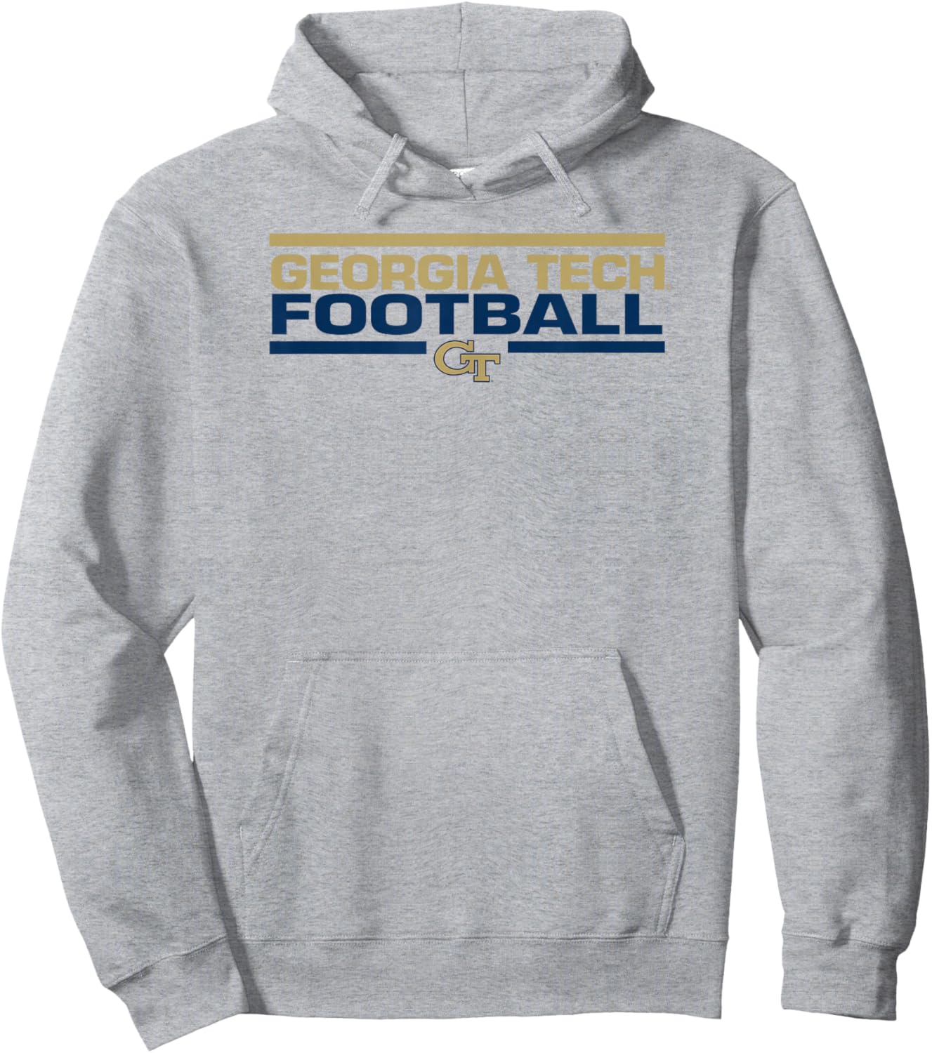 Georgia Tech Yellow Jackets Football Tackle White Hoodie - Hoodie | Ash