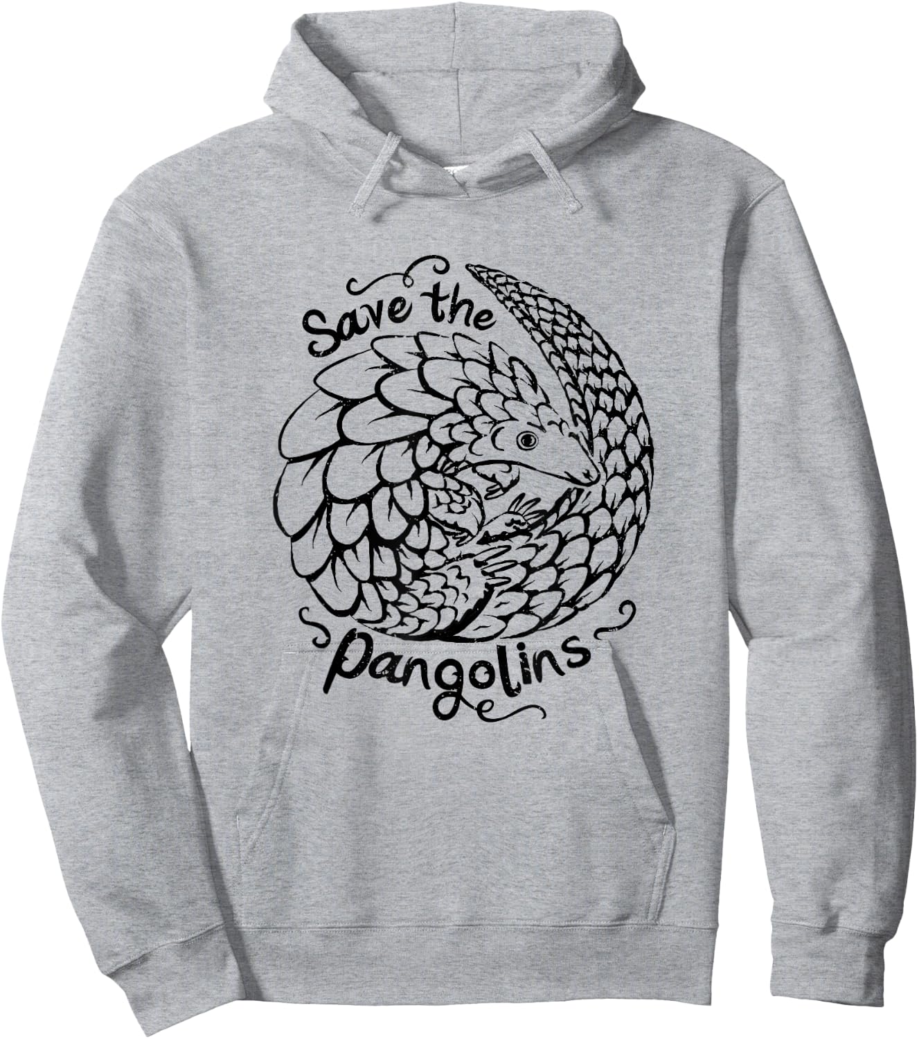 Cute Save Pangolin Conservation - Endangered Animal Welfare Hoodie - Hoodie | Ash