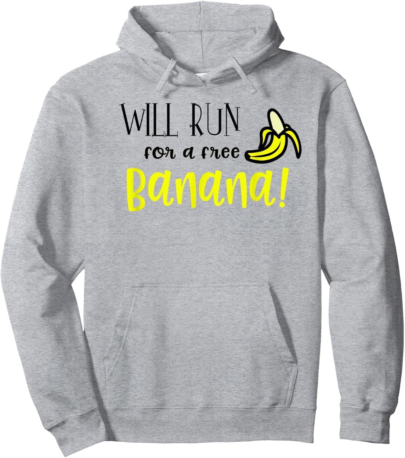Marathon Funny Motivation I Running Banana gift Hoodie - Hoodie | Ash