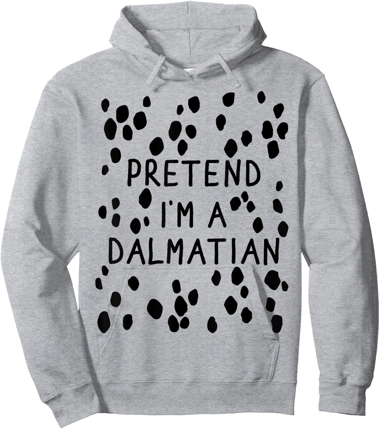 Pretend Im dalmatian with back lazy costume halloween party Hoodie - Hoodie | Ash