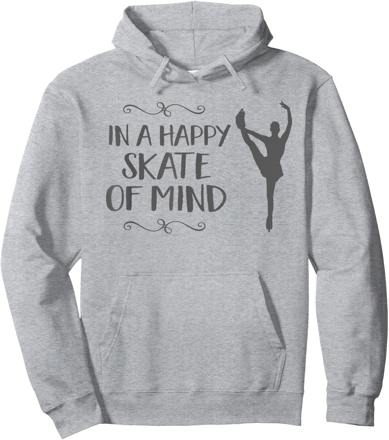 Ice Skater Gift Girl Figure Skating Funny Skate Mind Hoodie - Hoodie | Ash